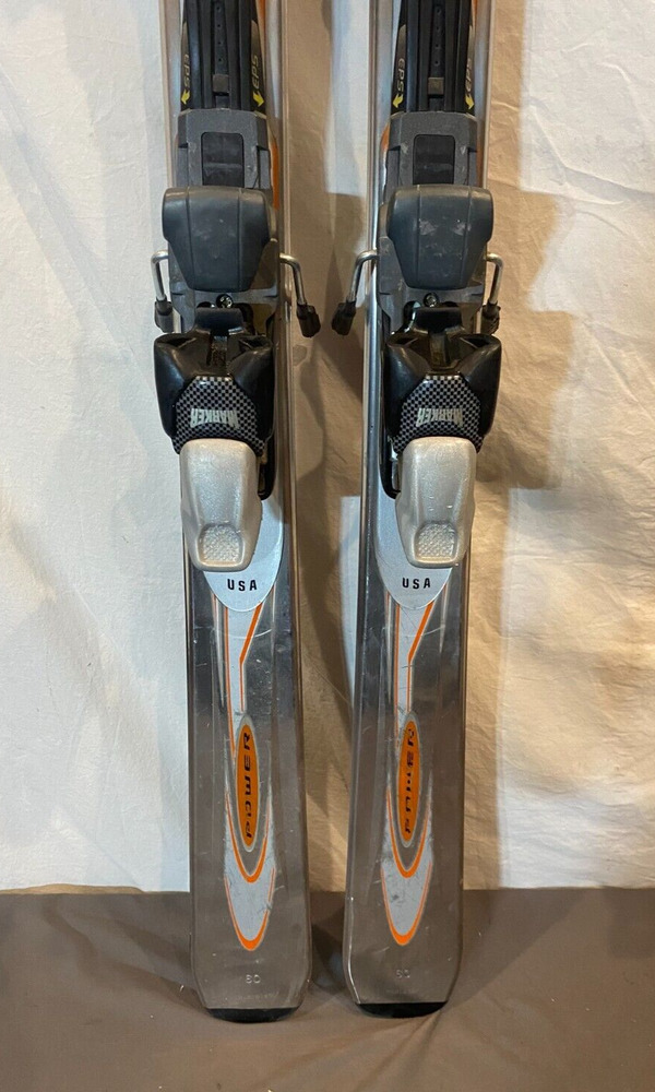 Volant Power 160cm Stainless Steel Capped Skis Marker Logic M8.2 Bindings SidelineSwap