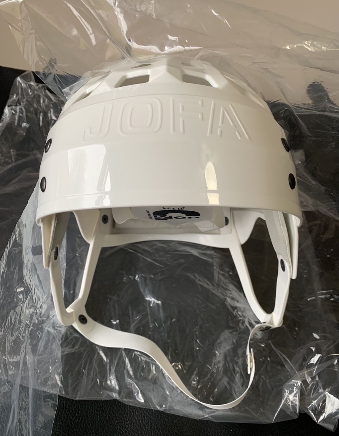 VINTAGE WAYNE GRETZKY WHITE JOFA HOCKEY HELMET VERY RARE BRAND NEW