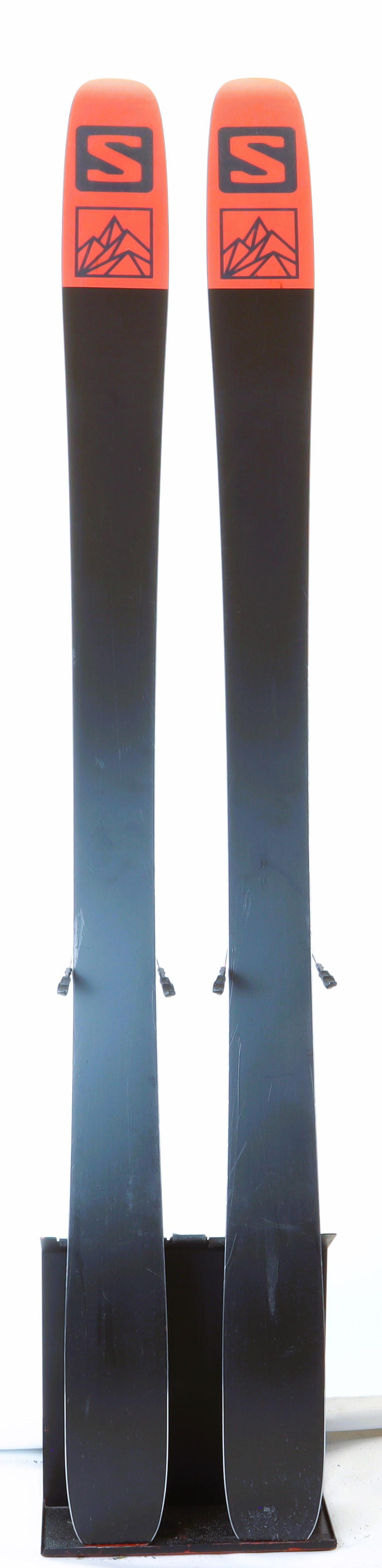 Used 2022 Salomon QST 98 skis w/ Marker Griffon 13 bindings, Size 183