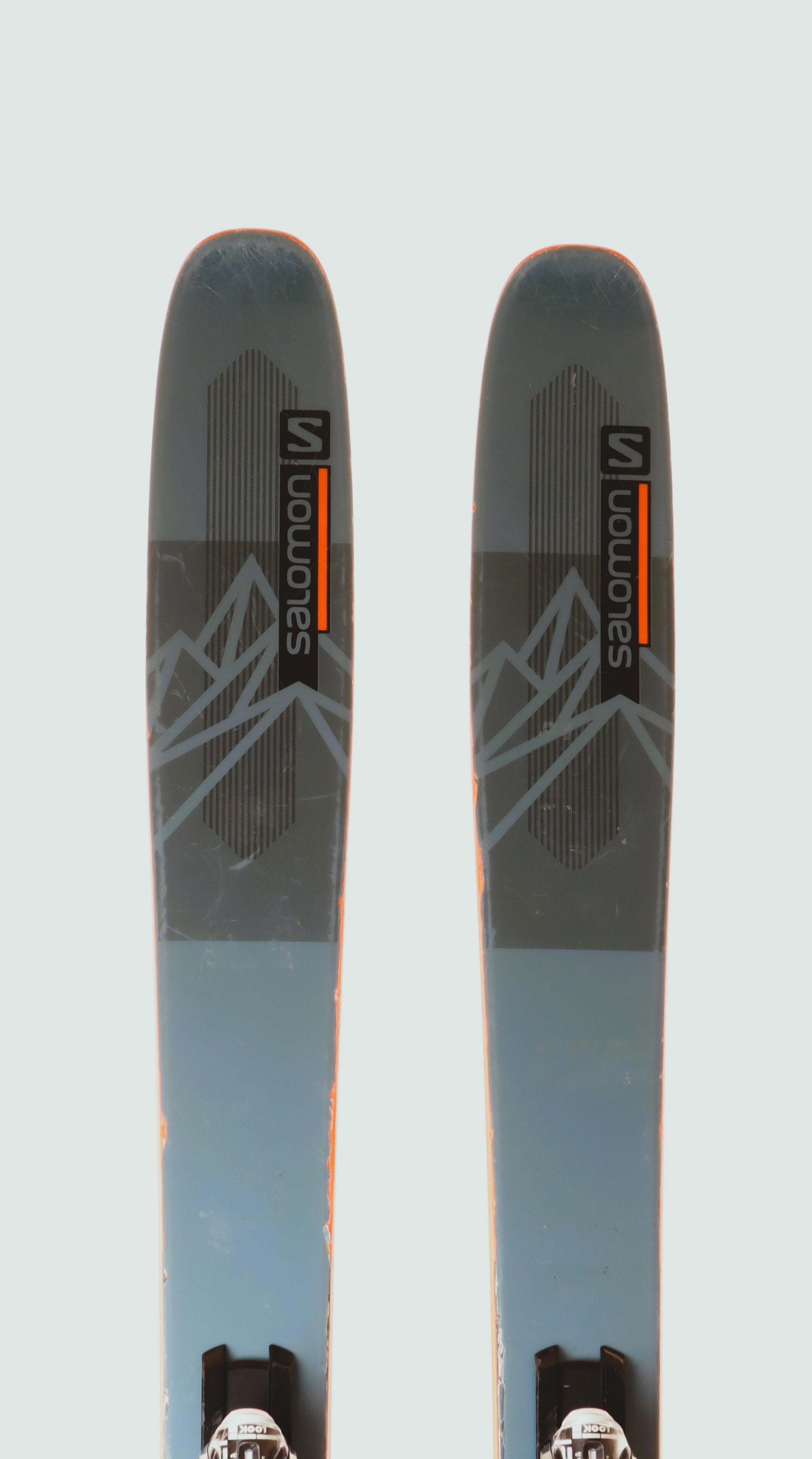 Used 2022 Salomon QST 98 skis w/ Look NX 12 bindings, Size 176 (Option