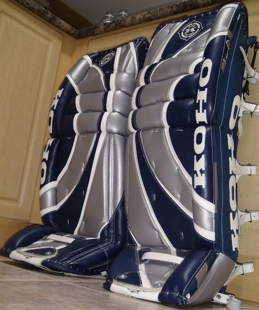 KOHO GOALIE PADS NEW BY LEFEBVRE EXTREMELY RARE GEM 33" 580 SERIES