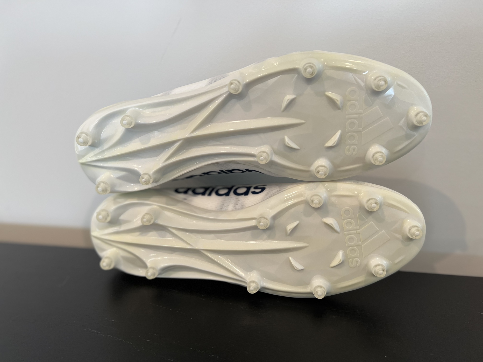 Size 10.5 Adidas Adizero Football Cleats White Mystery Ink Blue EH1308