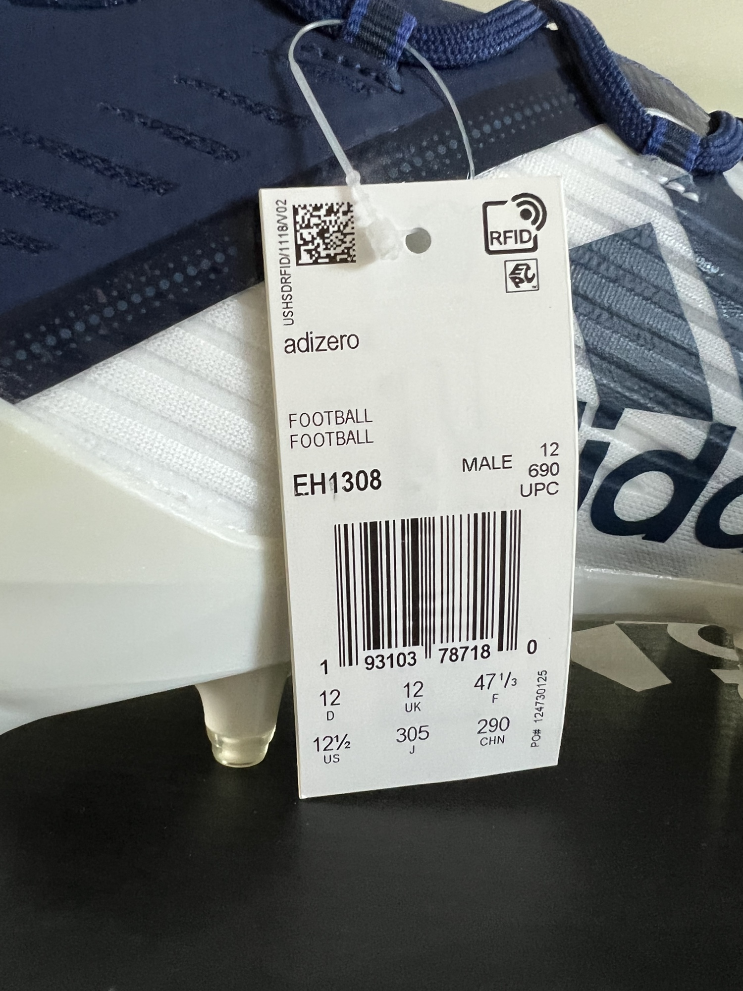adidas football cleats navy blue