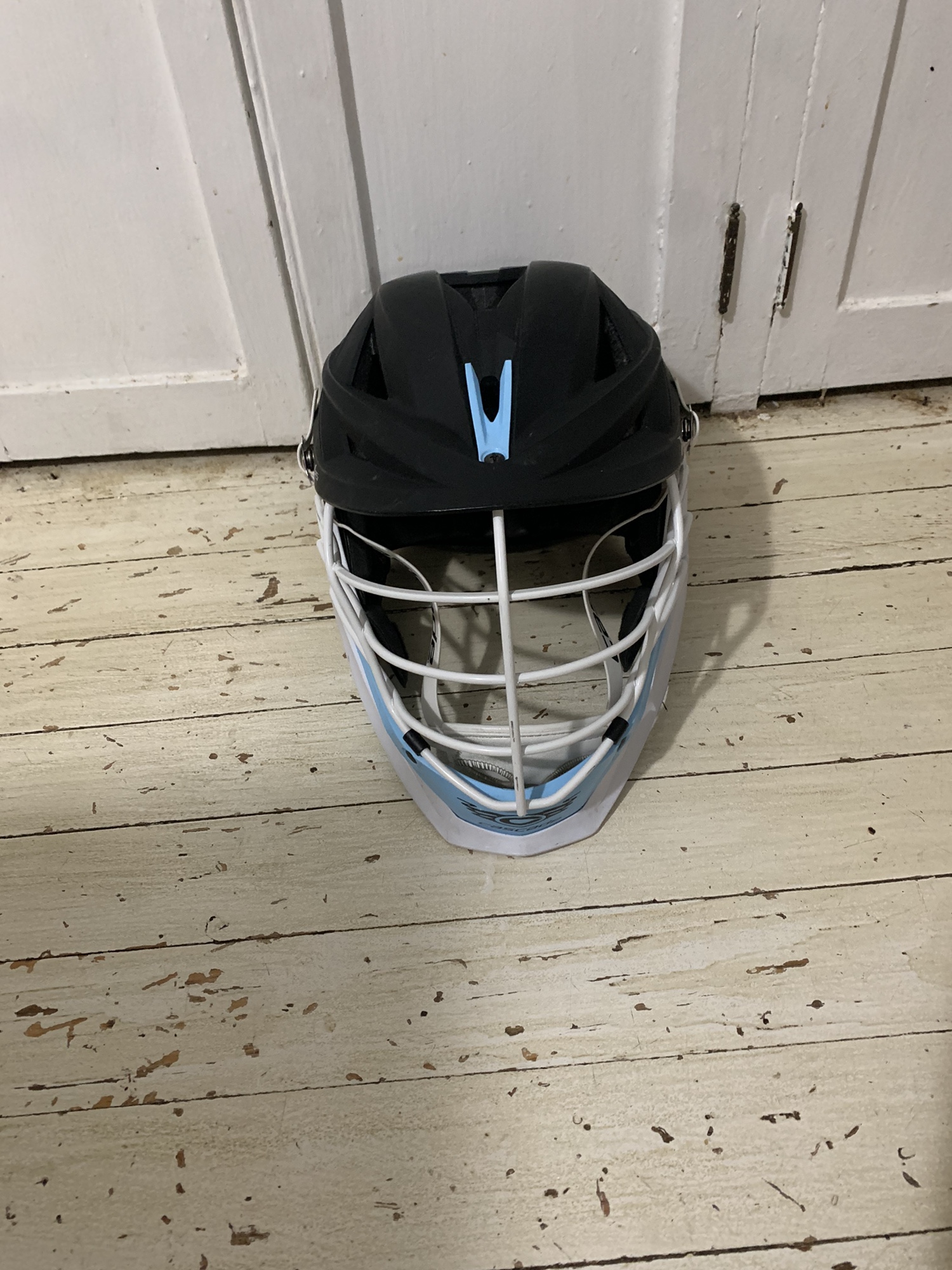 Cascade XRS Lacrosse helmet Matte Black and Pearl Facemask (350