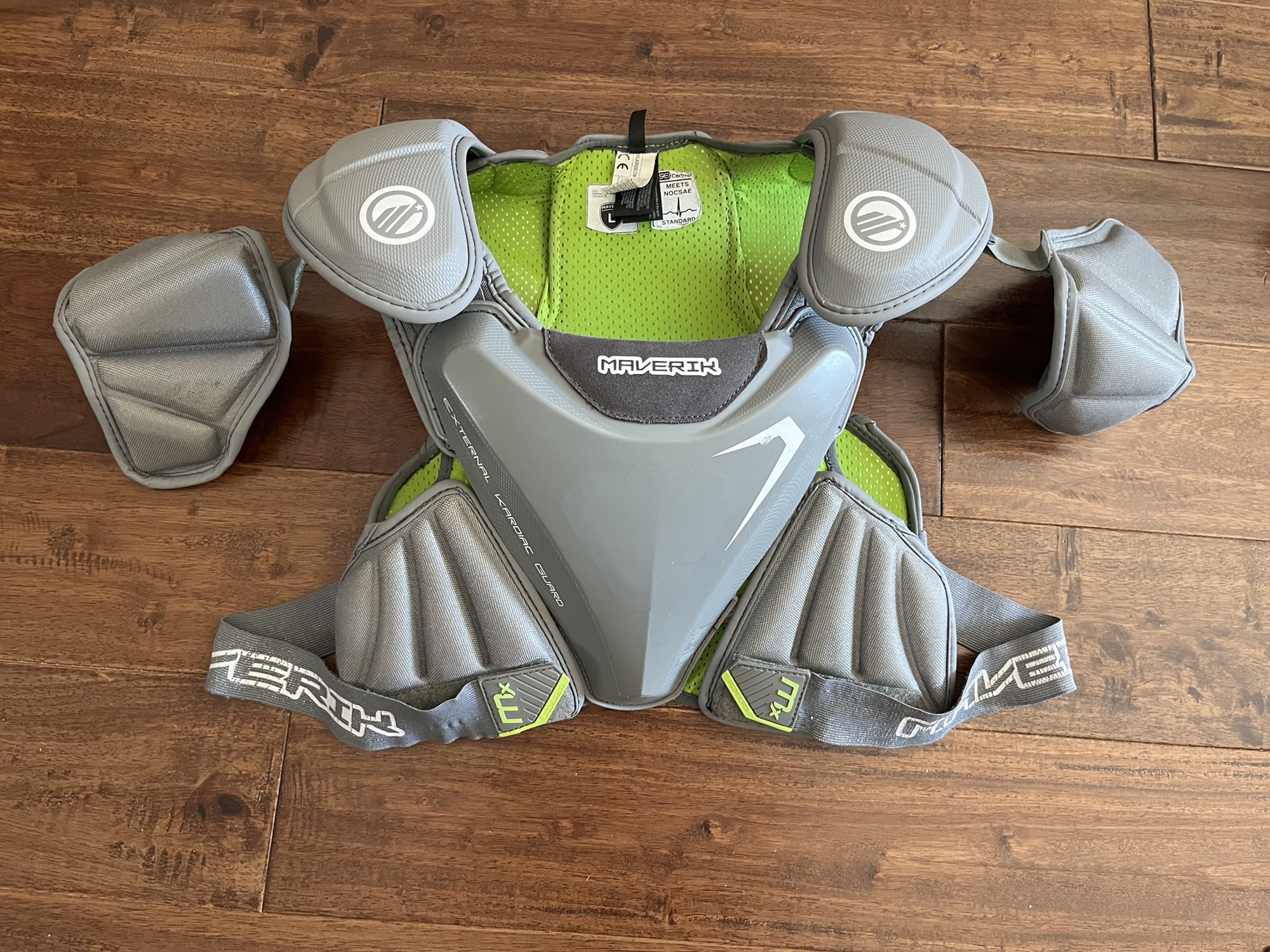 Preowned Large Maverik MX EKG Shoulder Pads SidelineSwap
