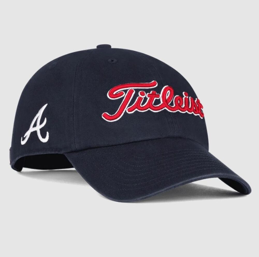 Titleist MLB Garment Wash Cap (Atlanta Braves, Adjustable) 2021 Golf