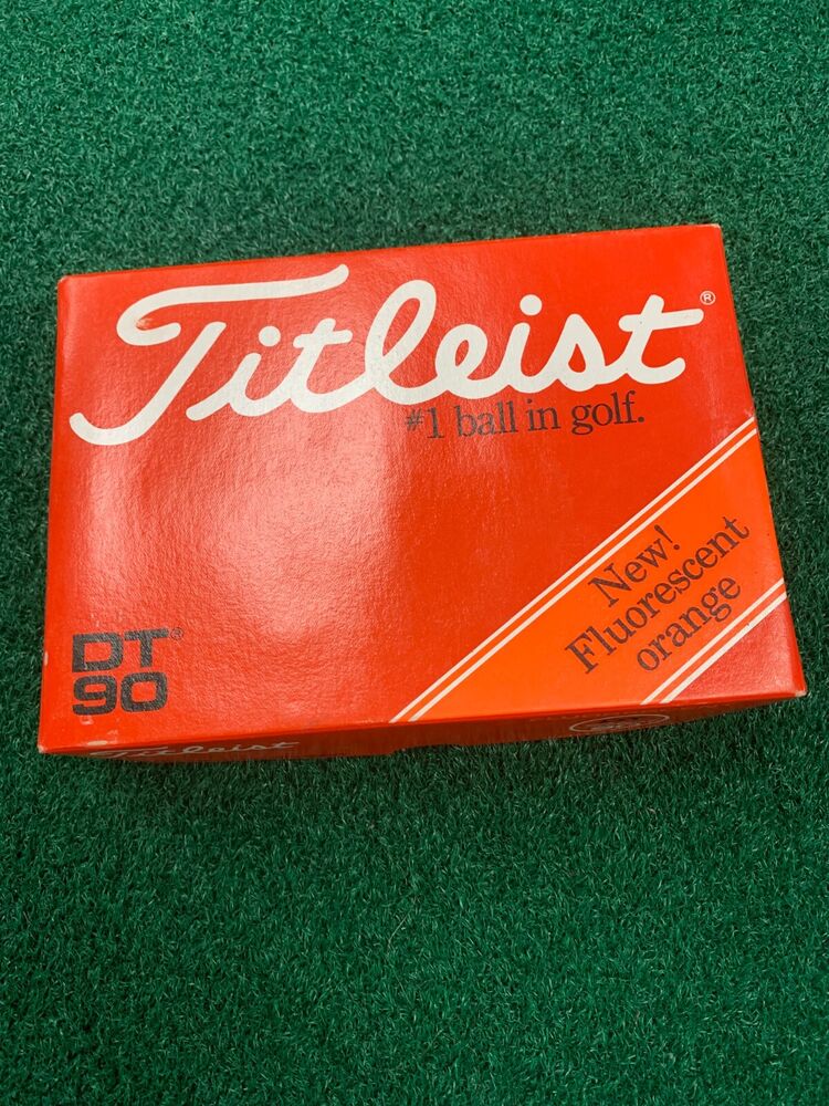 Vintage Titleist DT 90 Golf Balls Orange 3 Sleeves Brand New