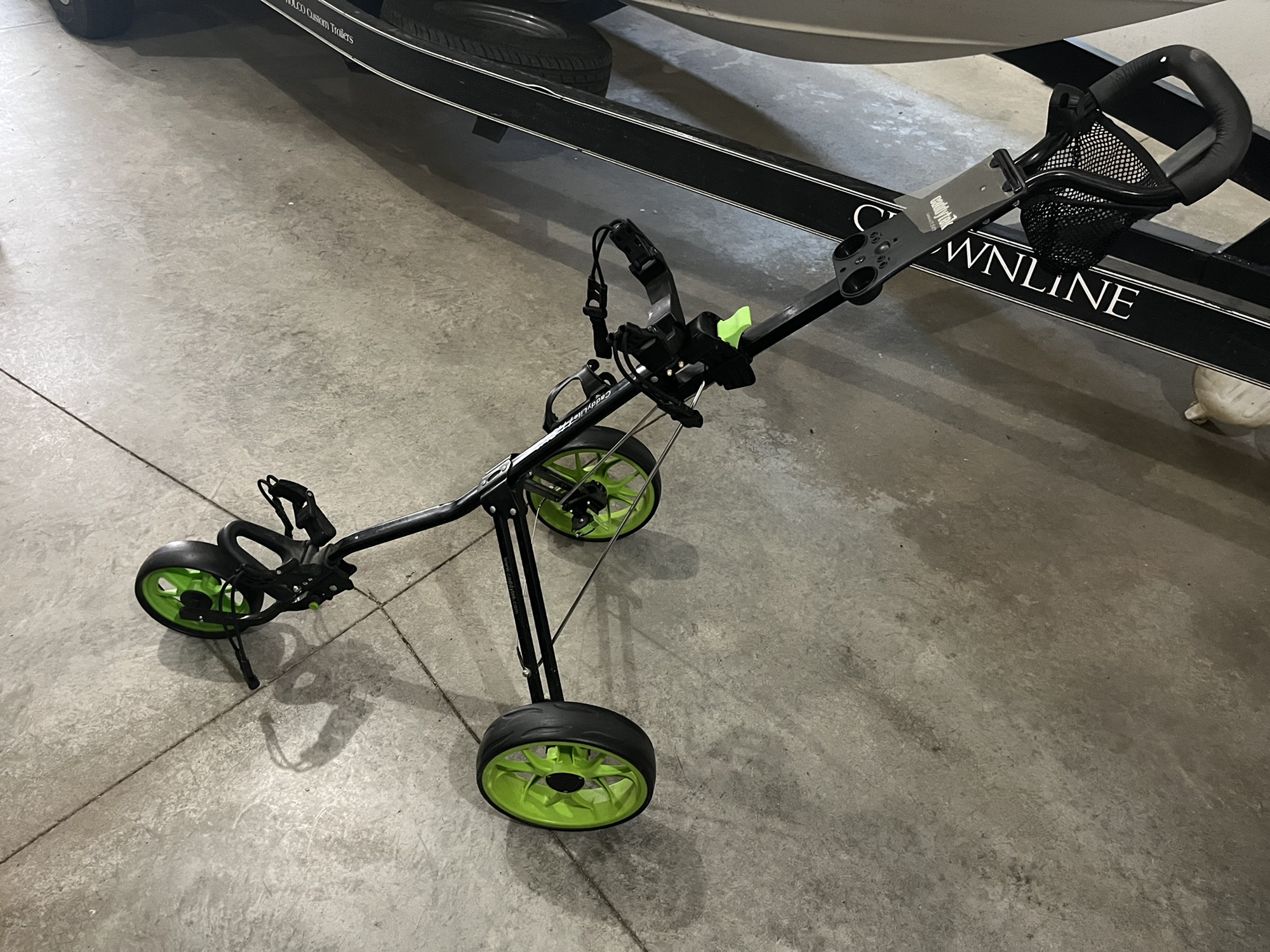 Collapsable CaddyTek CaddyLite 11.5 V2 Push Cart SidelineSwap