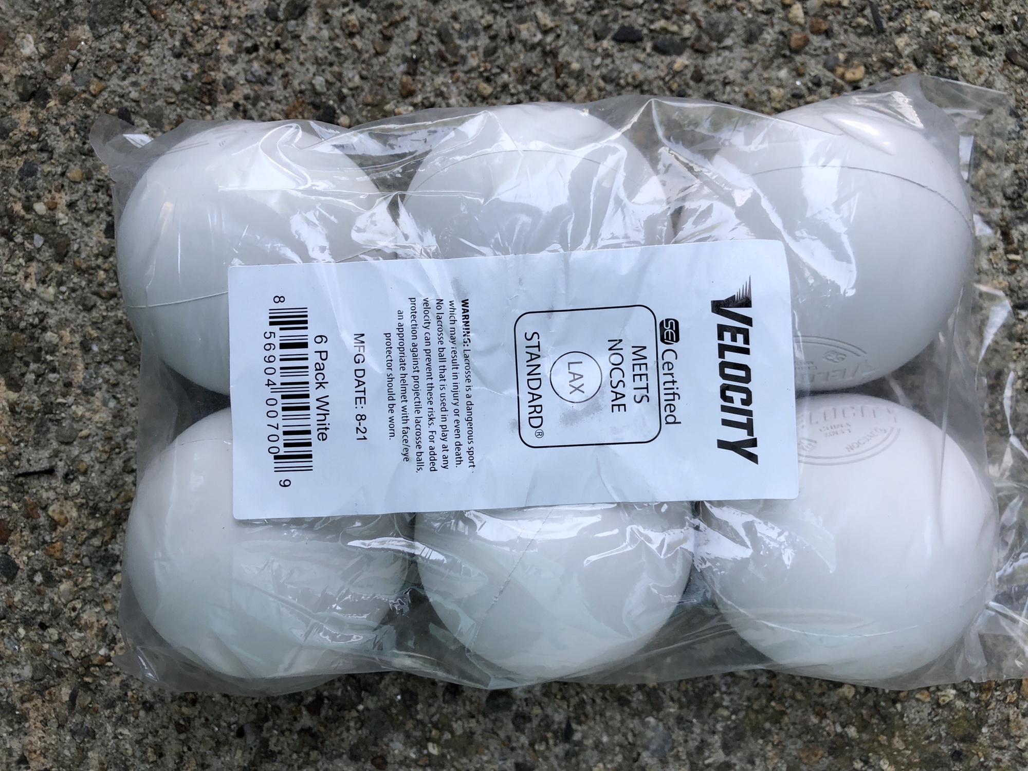 NEW Velocity Lacrosse Ball 6Pack SidelineSwap