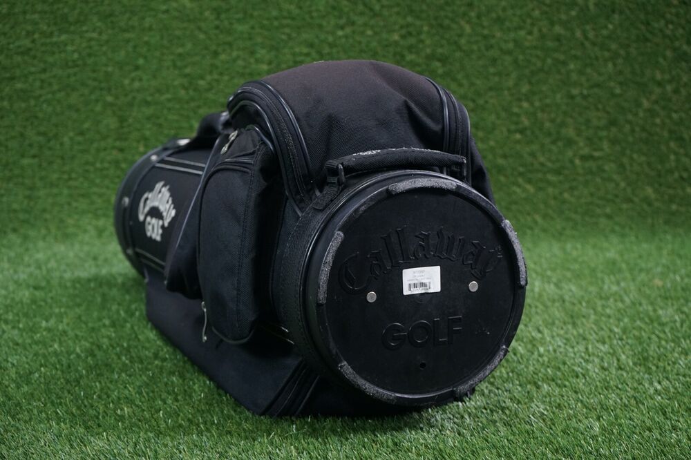 CALLAWAY HAWKEYE 6WAY DIVIDER GOLF CART BAG W/ HAWAII CLUB LOGO, BLACK