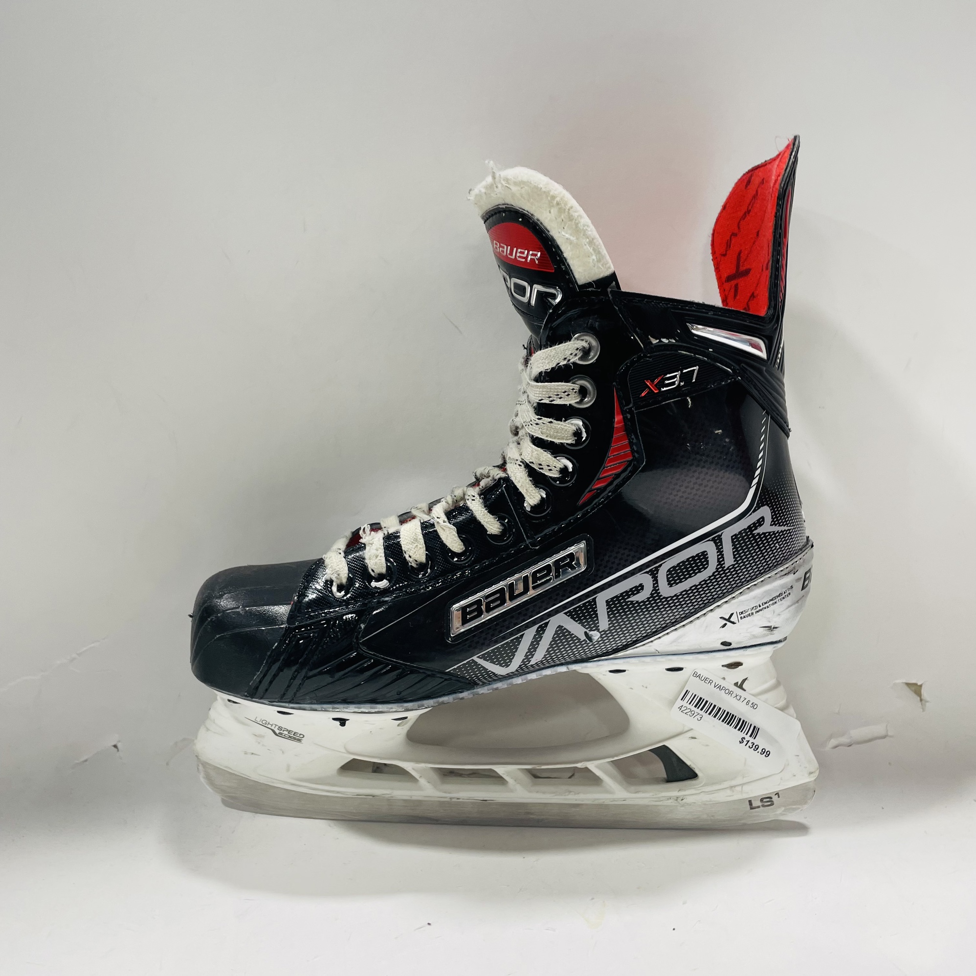 Used Bauer Regular Width Size 6.5 Vapor X3.7 Hockey Skates SidelineSwap