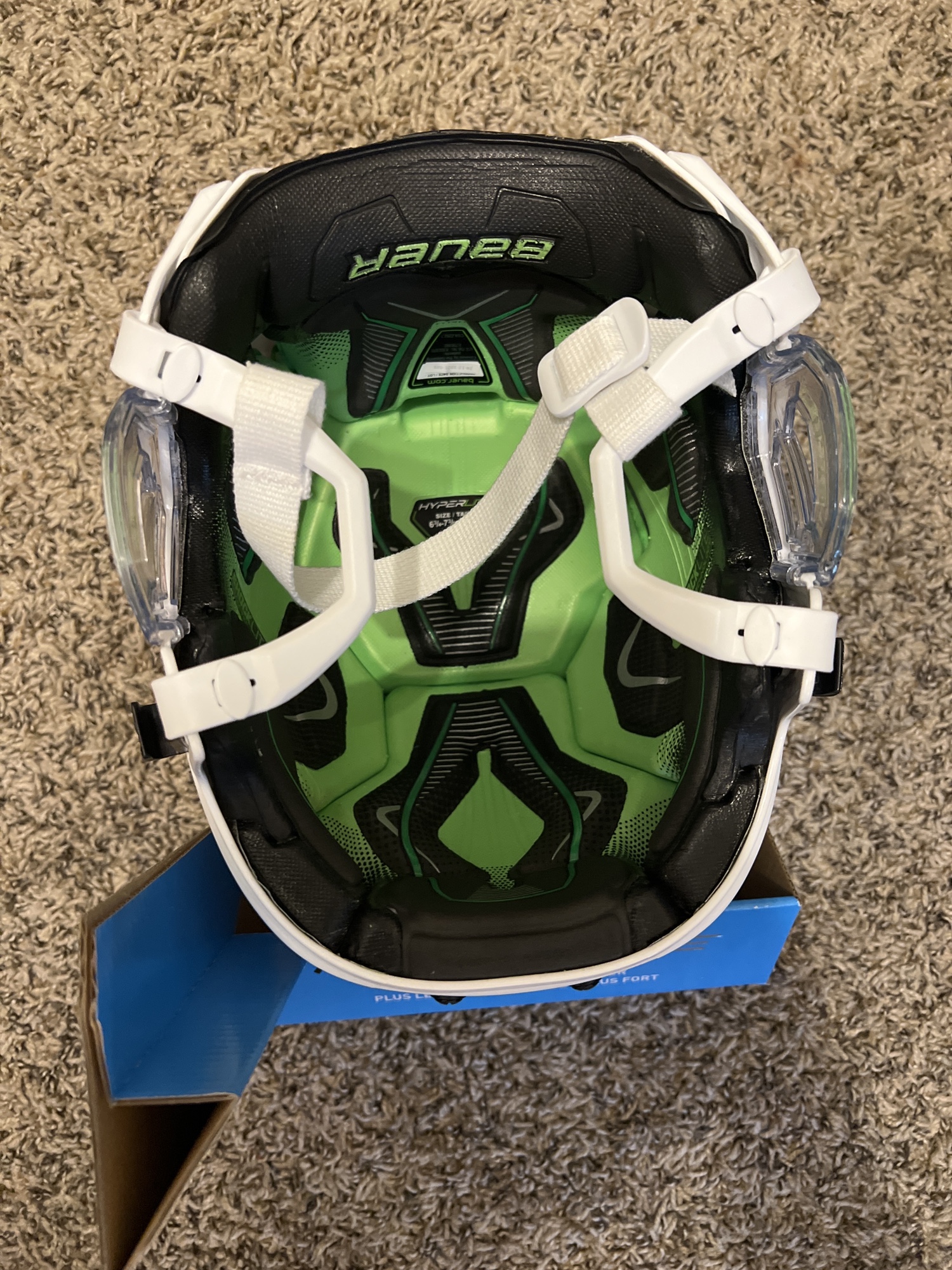 New SM Bauer Hyperlite Helmet NAHL ISSUED SidelineSwap