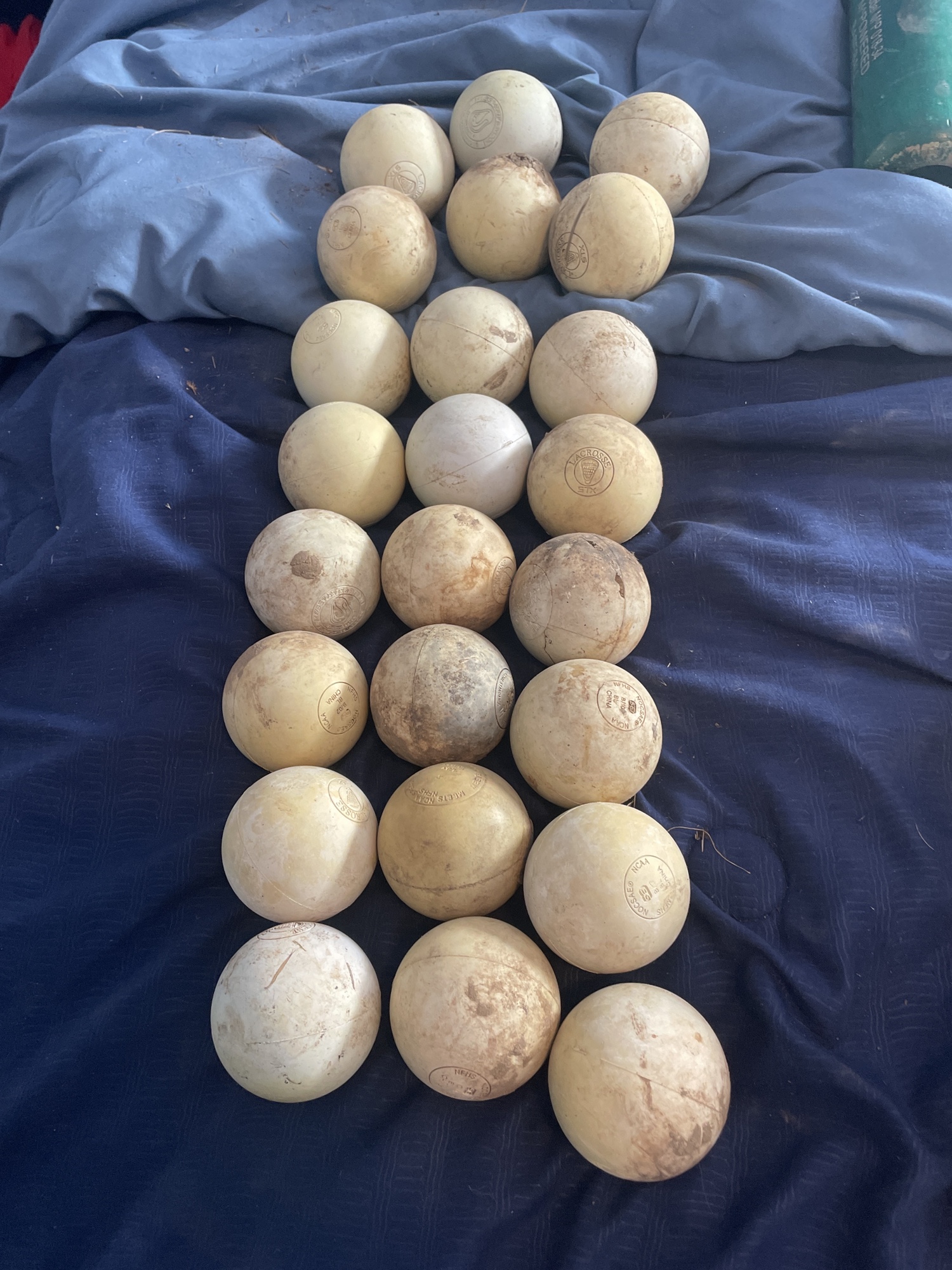 Used 24 Pack (2 Dozen) Lacrosse Ball SidelineSwap