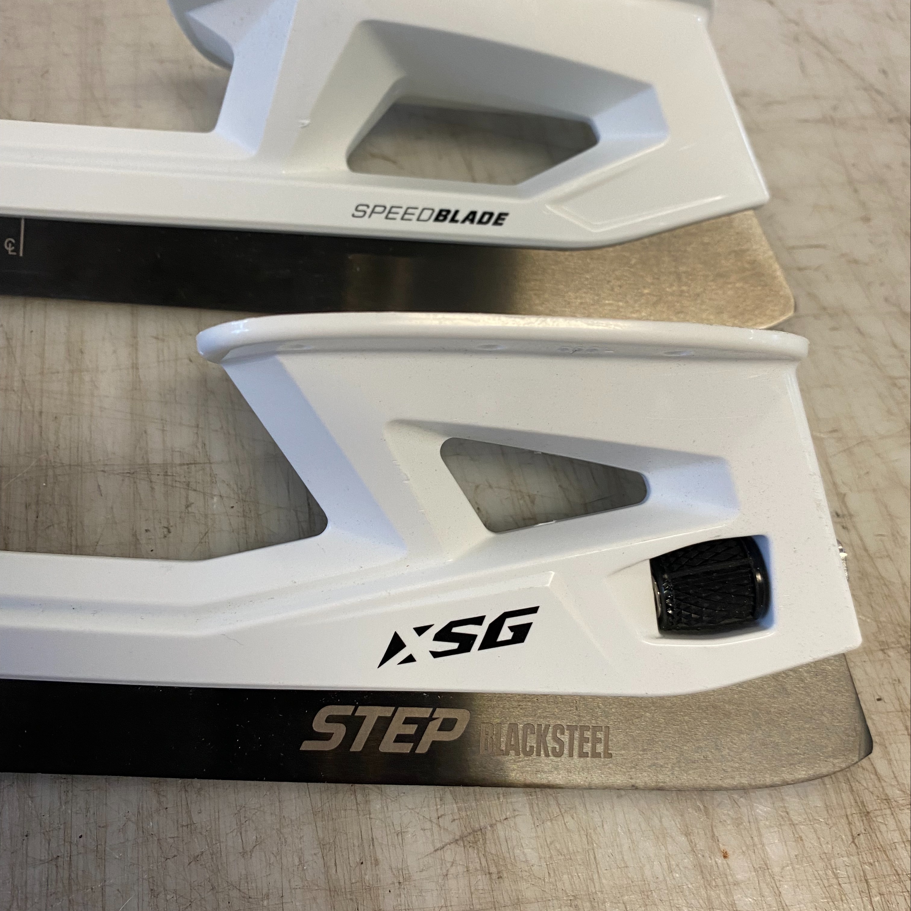 CCM XSG Goalie Skate Size 282 Holders and Runner Set with STEP