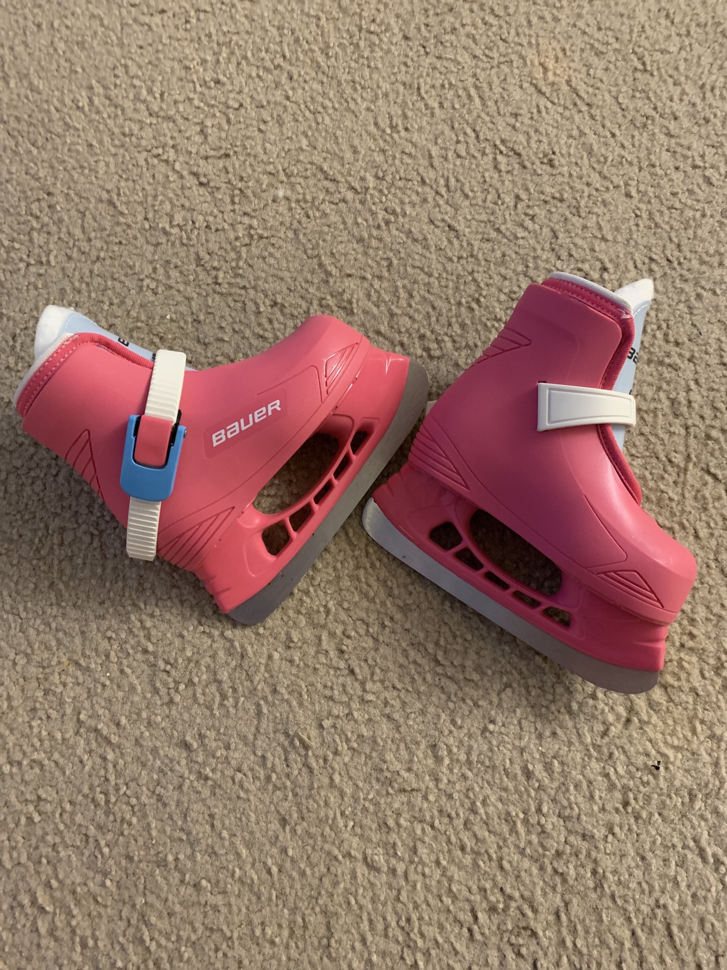 Bauer LIL ANGEL Youth Recreational PINK Ice Skates, Sizes 6/7