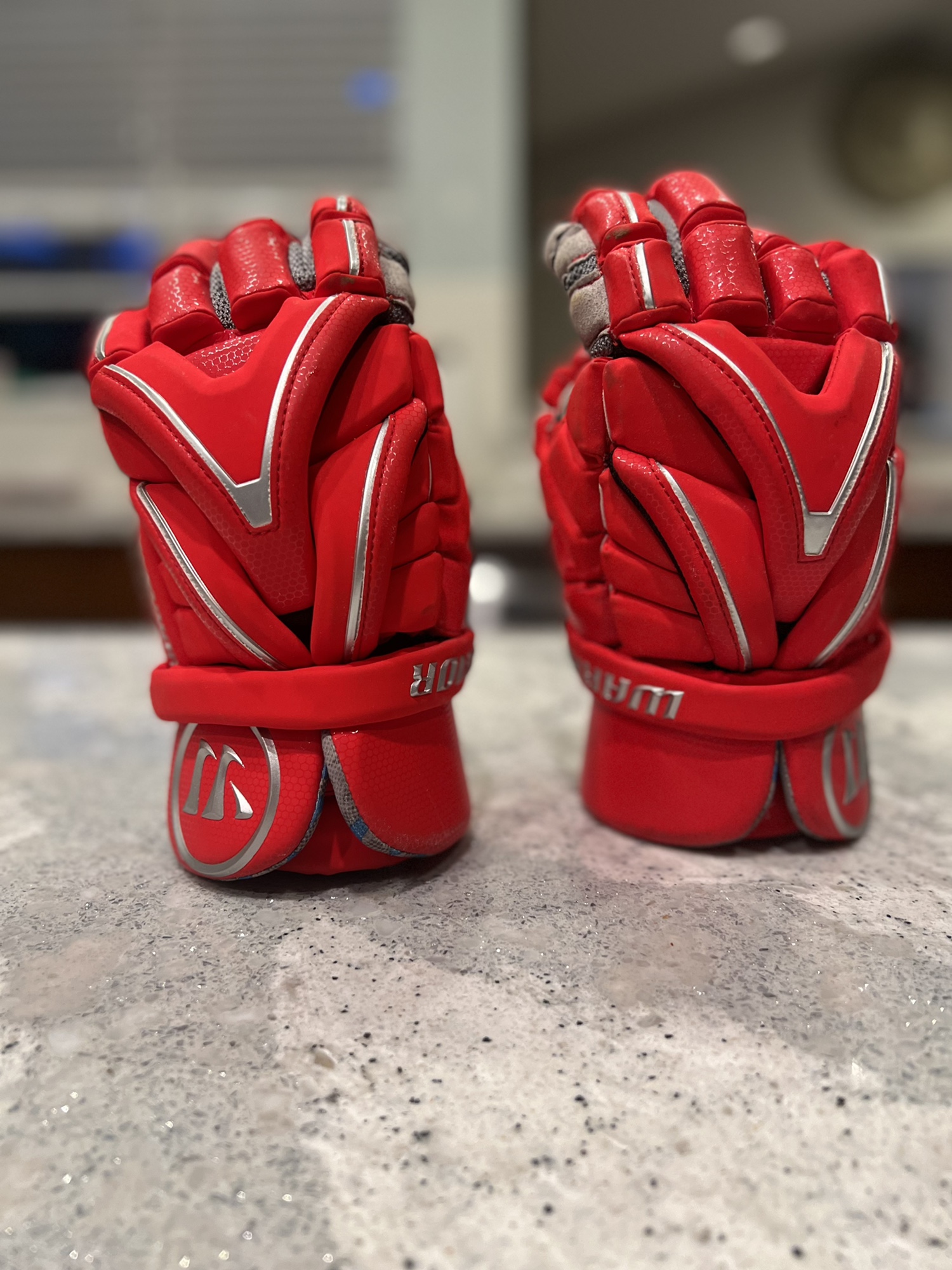 New Red Warrior 13" Evo PRO Lacrosse Gloves SidelineSwap