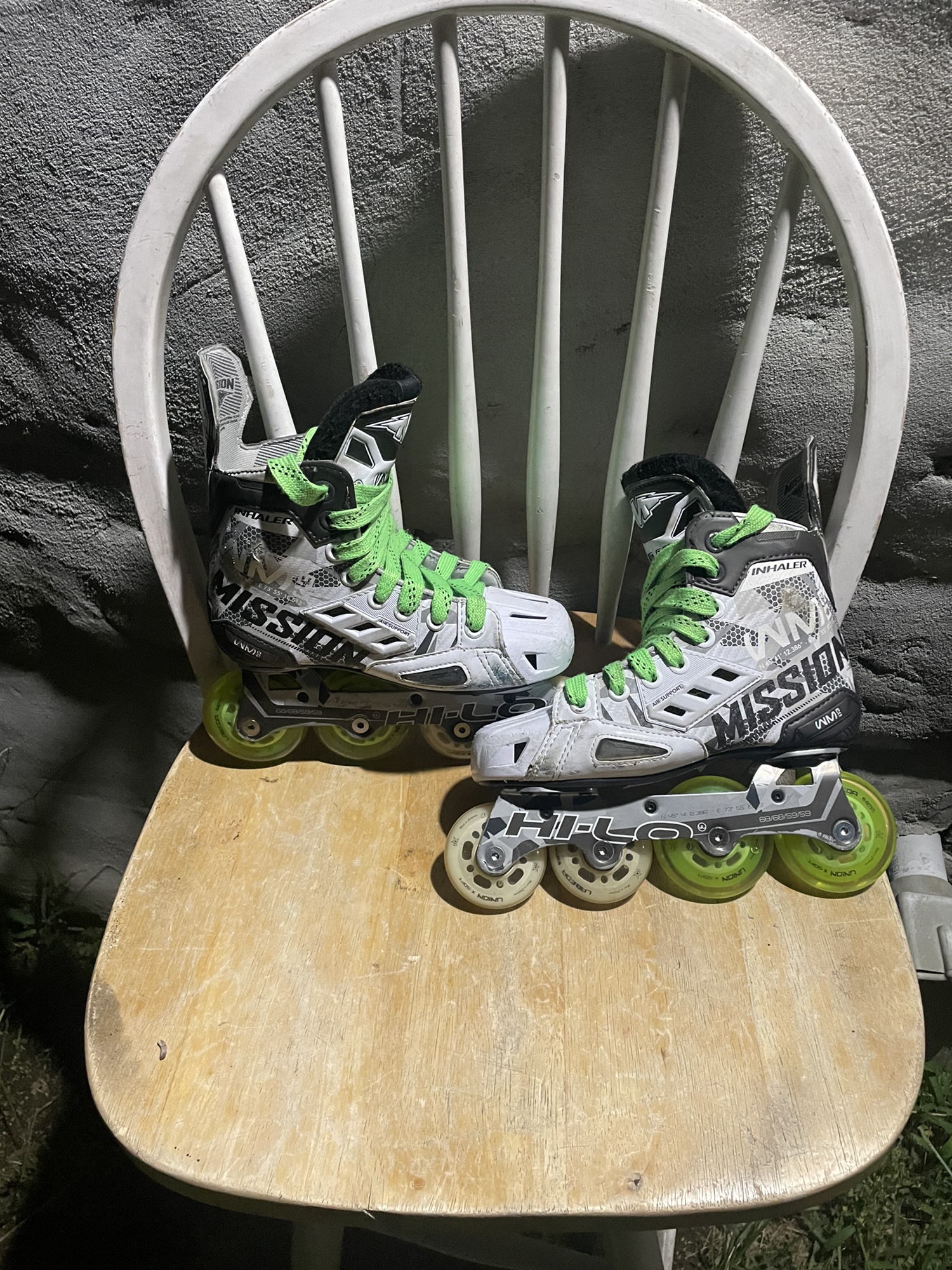 Mission Wide Width Size 1 Inhaler WM03 Inline Skates SidelineSwap