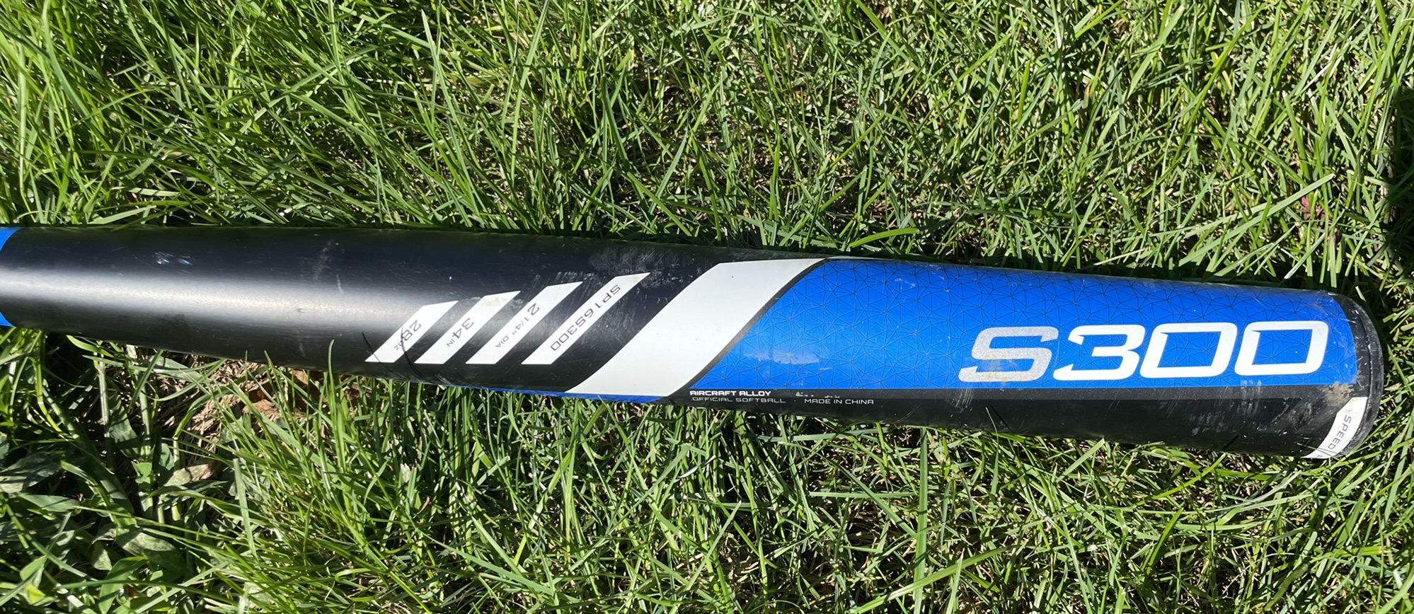 EASTON S300 Adult 30 Oz 28” Softball Bat DIA 2 1/4 SP16S300 Blue