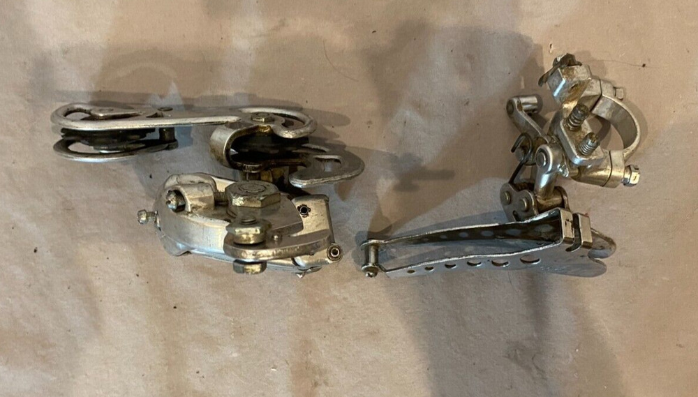 Vintage Suntour VGT Luxe Rear & CompeV Front Road Bike Derailleurs