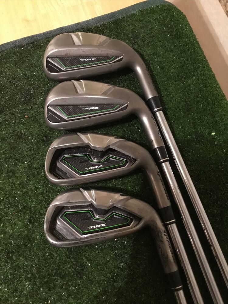 TaylorMade RBZ Rocketballz Irons Set (4PW) Regular Steel Shafts SidelineSwap