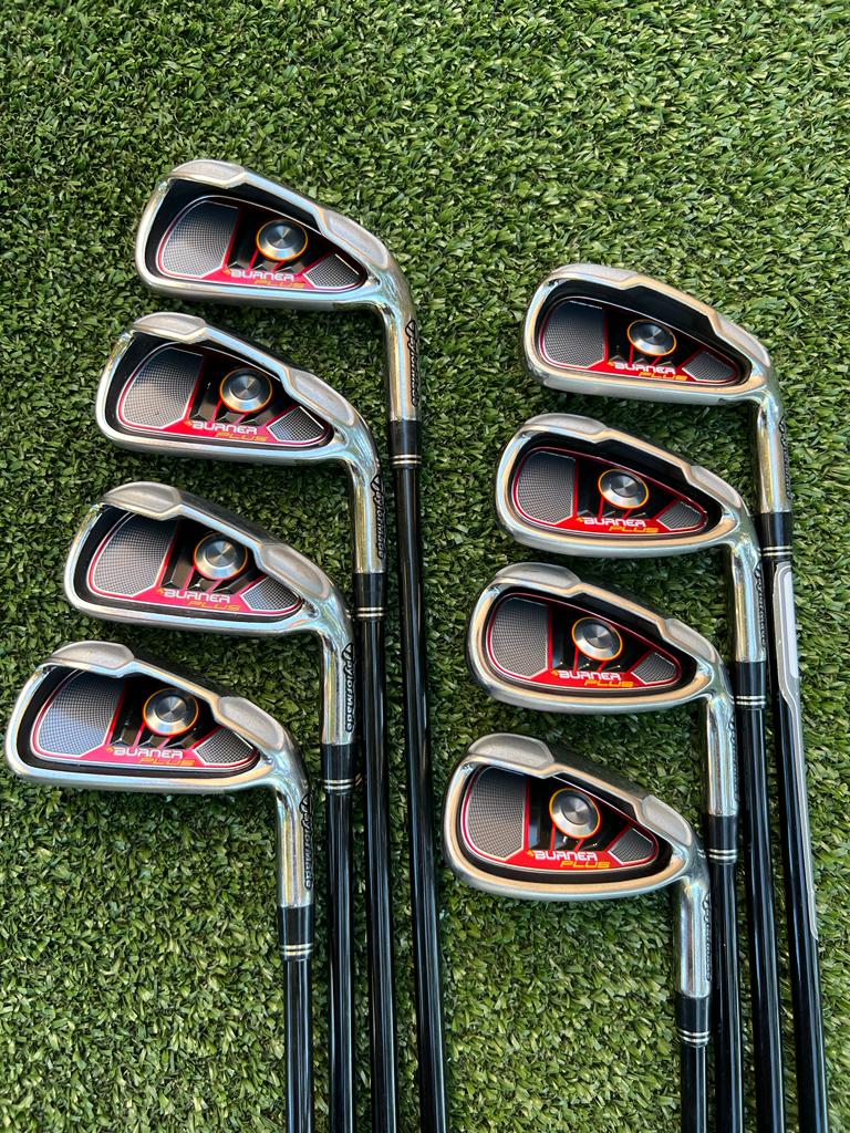 TaylorMade Burner Plus 3PW Iron Set, RH,REAX Superfast 60 Senior