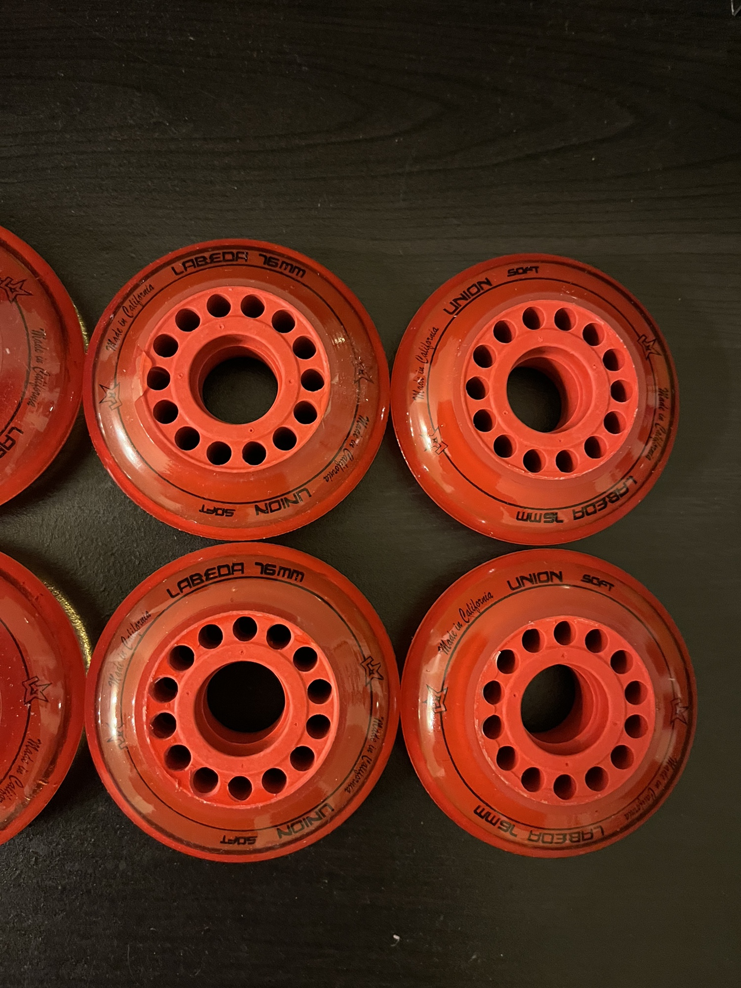 Labeda Union roller hockey wheels Hilo four 76mm four 80mm SidelineSwap