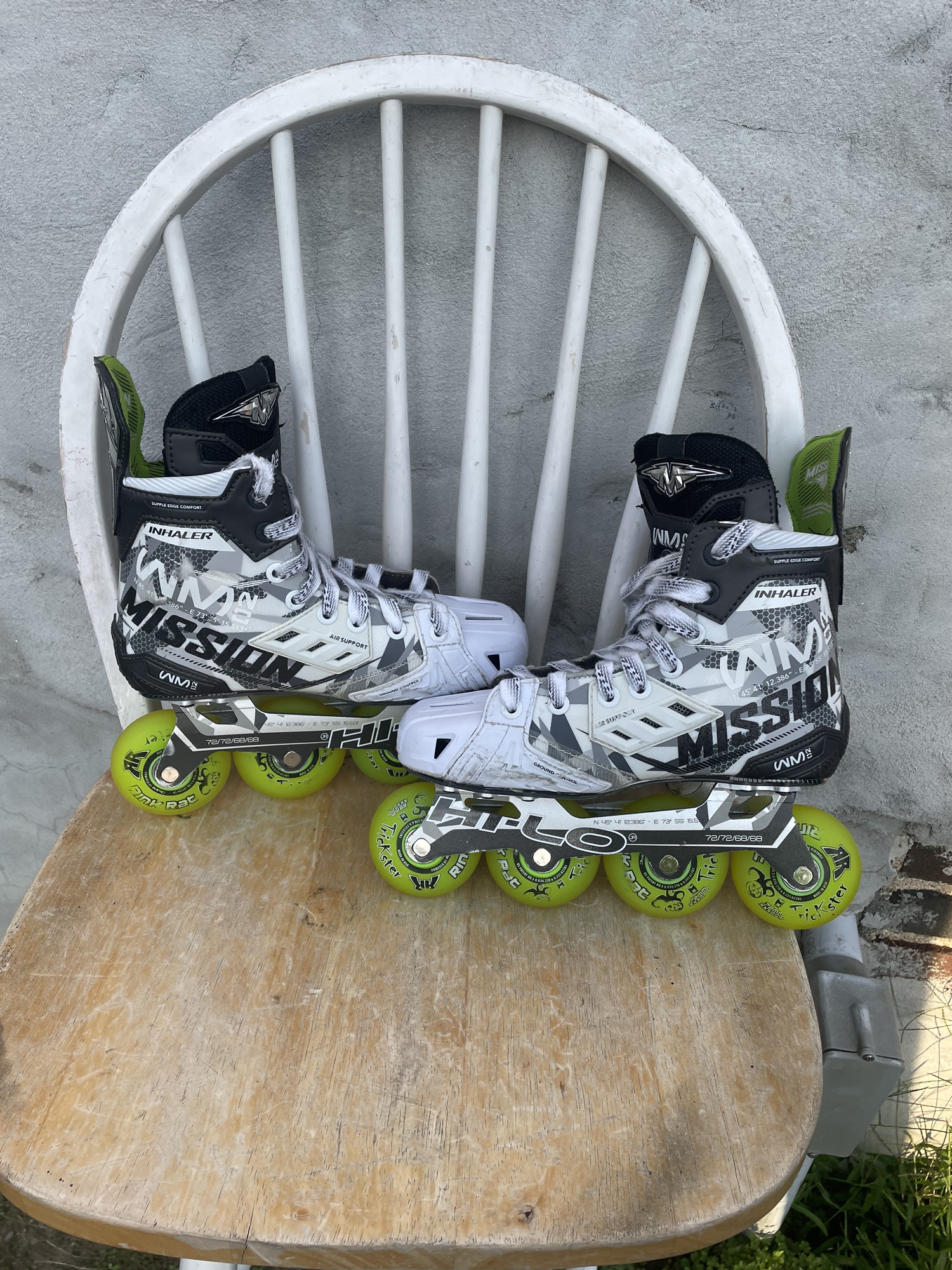 Mission Inhaler WM02 inline skates Junior Size 4.5 SidelineSwap