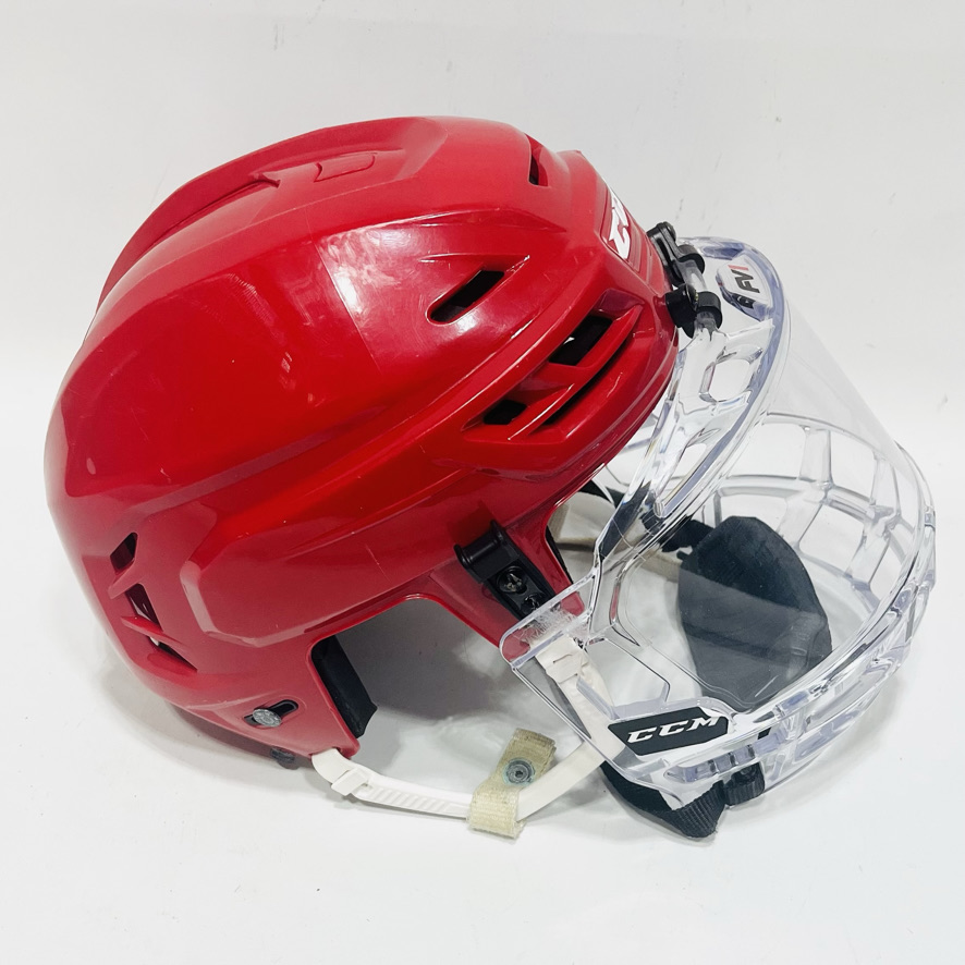 NCAA Pro Stock CCM Supertacks 710 Hockey HelmetMediumCCM FV1 Bubble