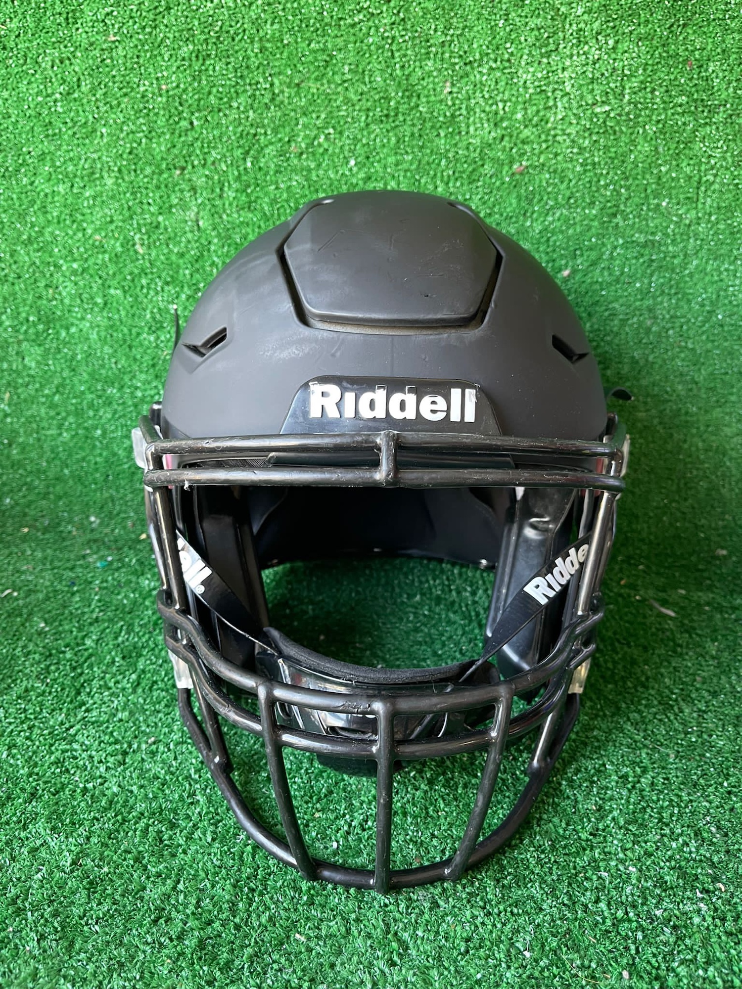 Adult Medium Riddell Speedflex Football Helmet Black Matte