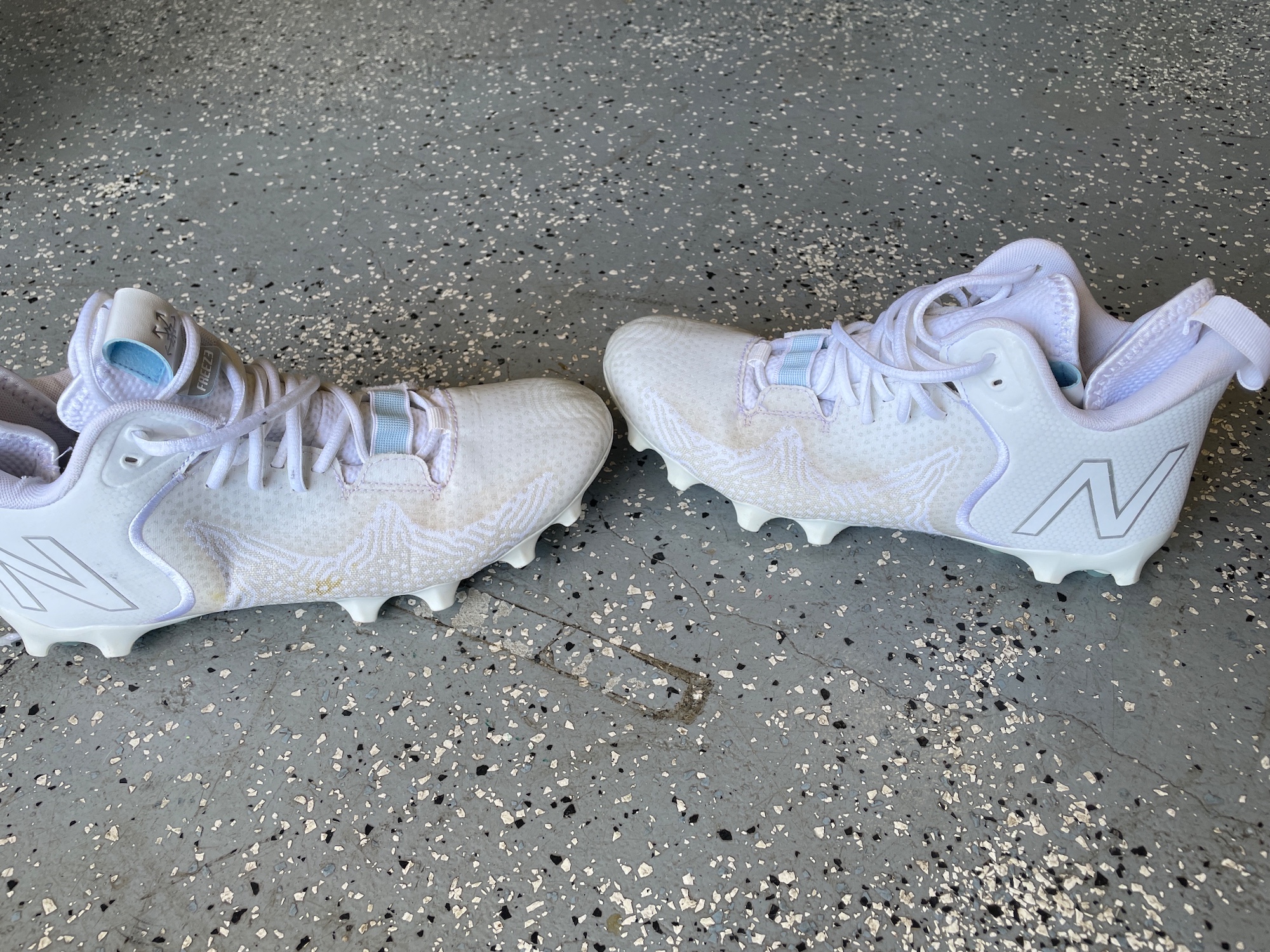 womens white metal cleats