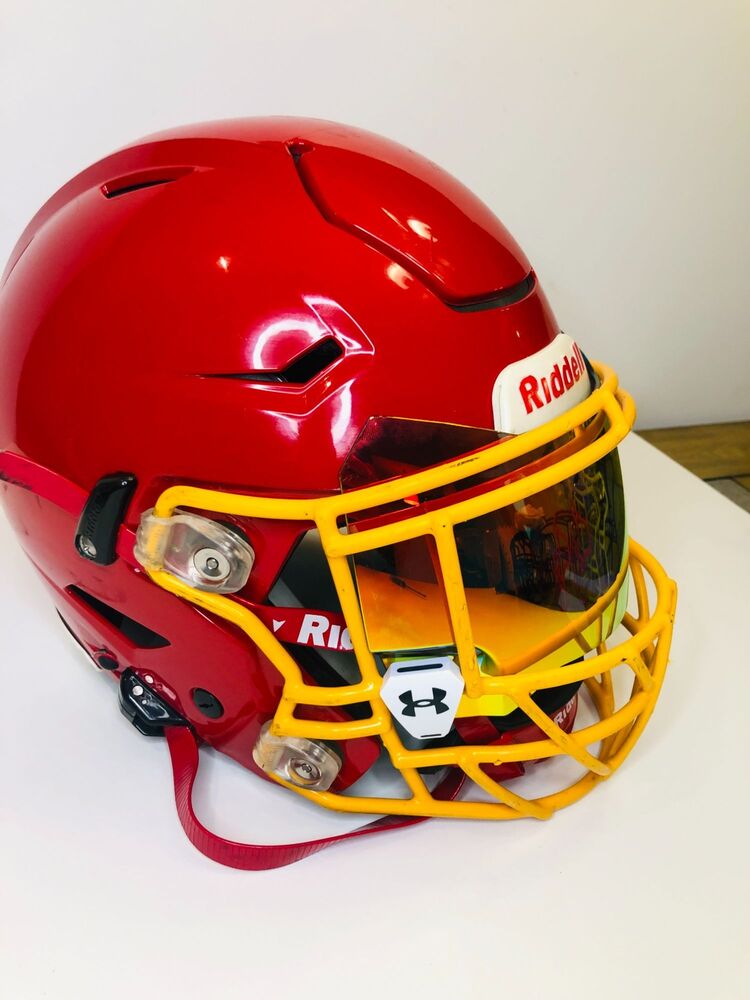 2020 Adult Large Riddell Speedflex Red Football Helmet. New Shoc Zero Visor! SidelineSwap