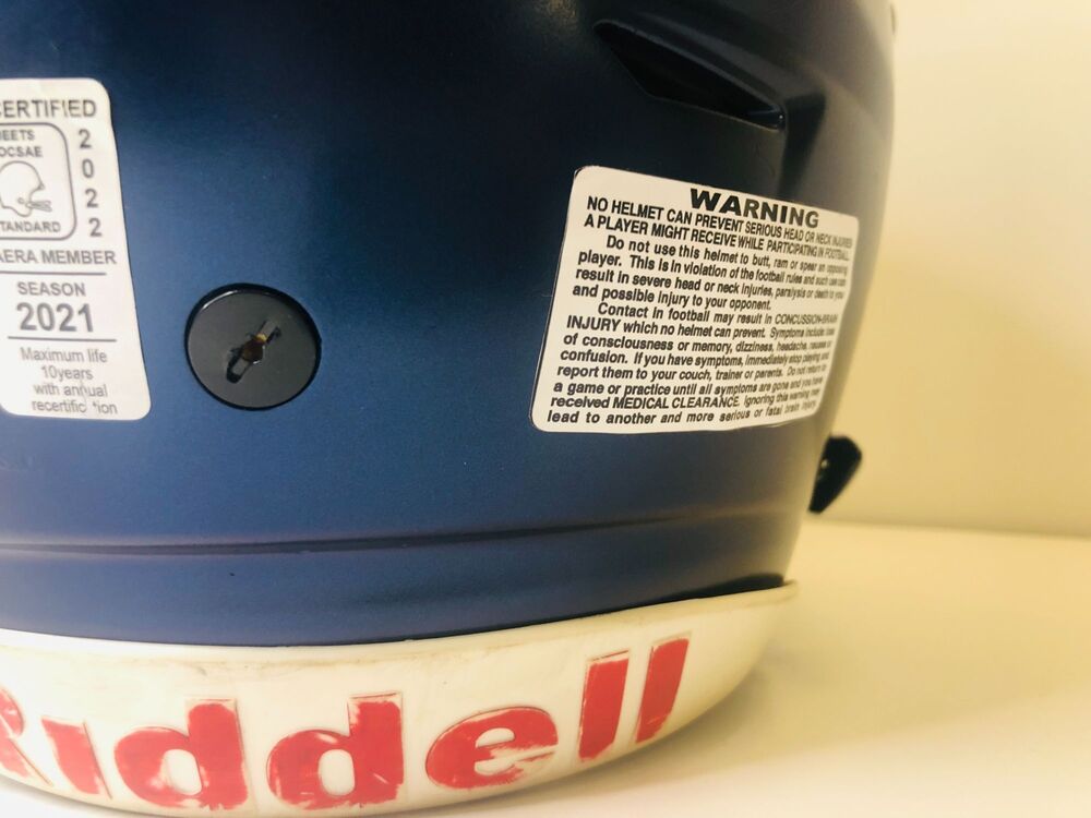 2022 Recertified Adult Large Navy Blue Matte Riddell Speedflex Football