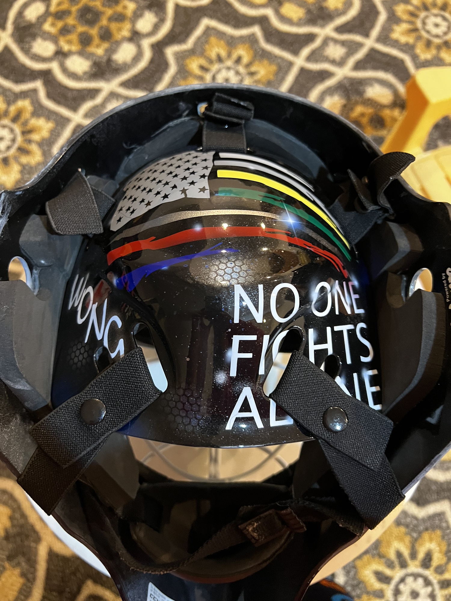 Custom Nypd CCM Goalie Helmet SidelineSwap