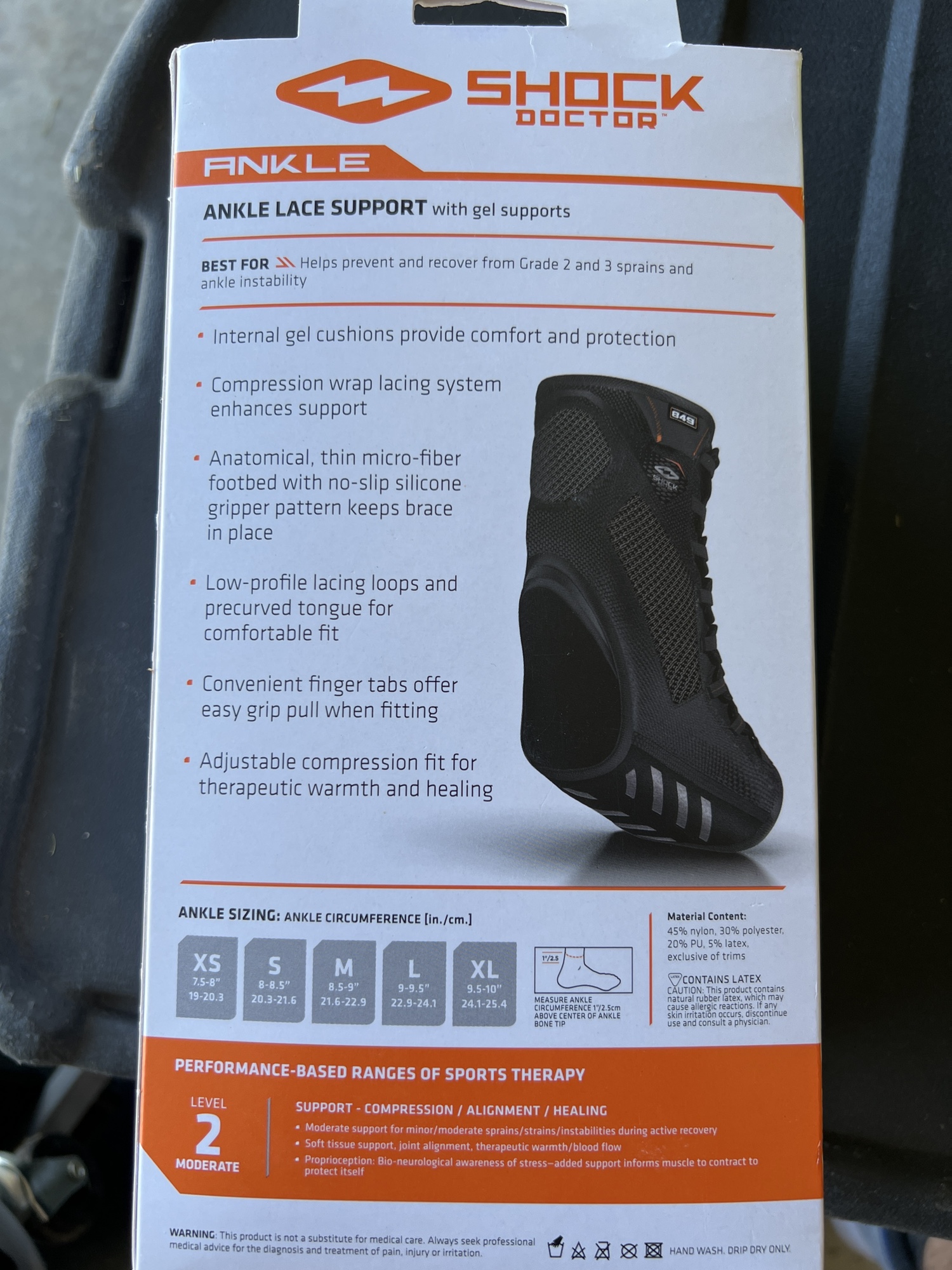 Shock Doctor Ankle Support Level 2 Brace SidelineSwap