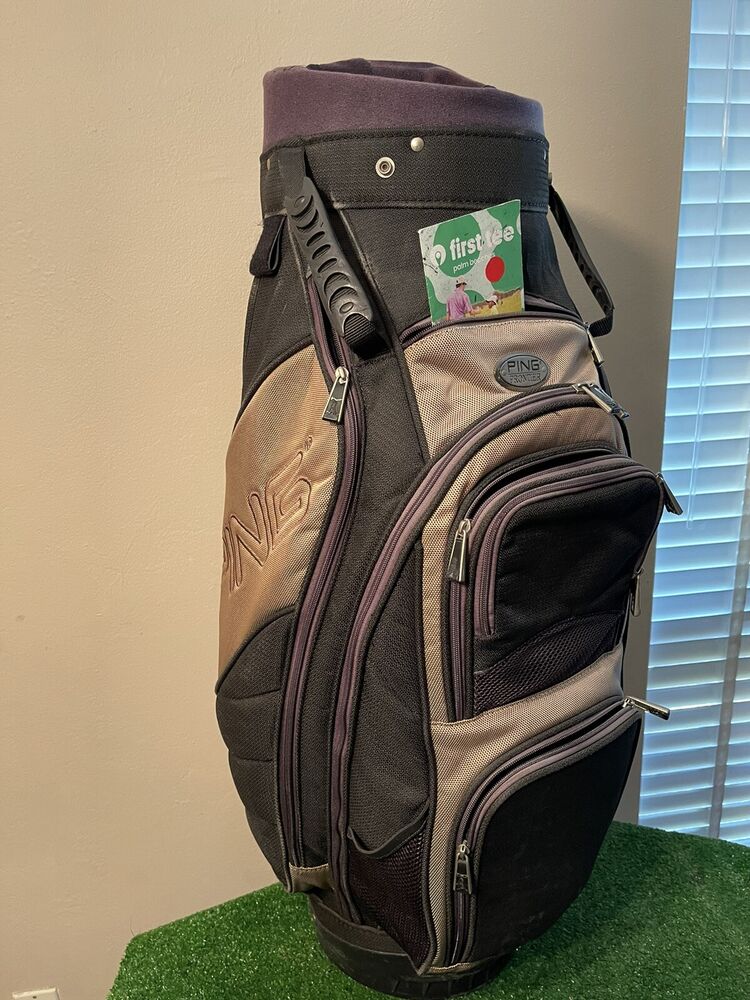 Ping Frontier Cart Golf Bag W/ 6way Dividers & Rain Cover SidelineSwap