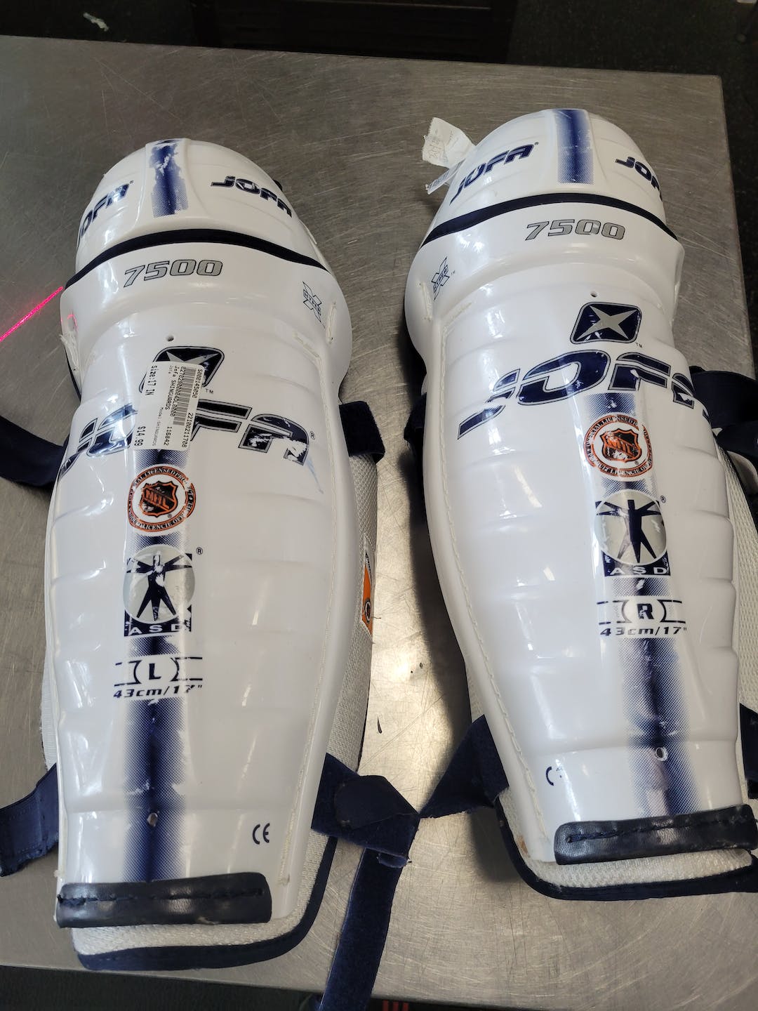 Used Jofa Shinguards 17" Hockey Shin Guards SidelineSwap