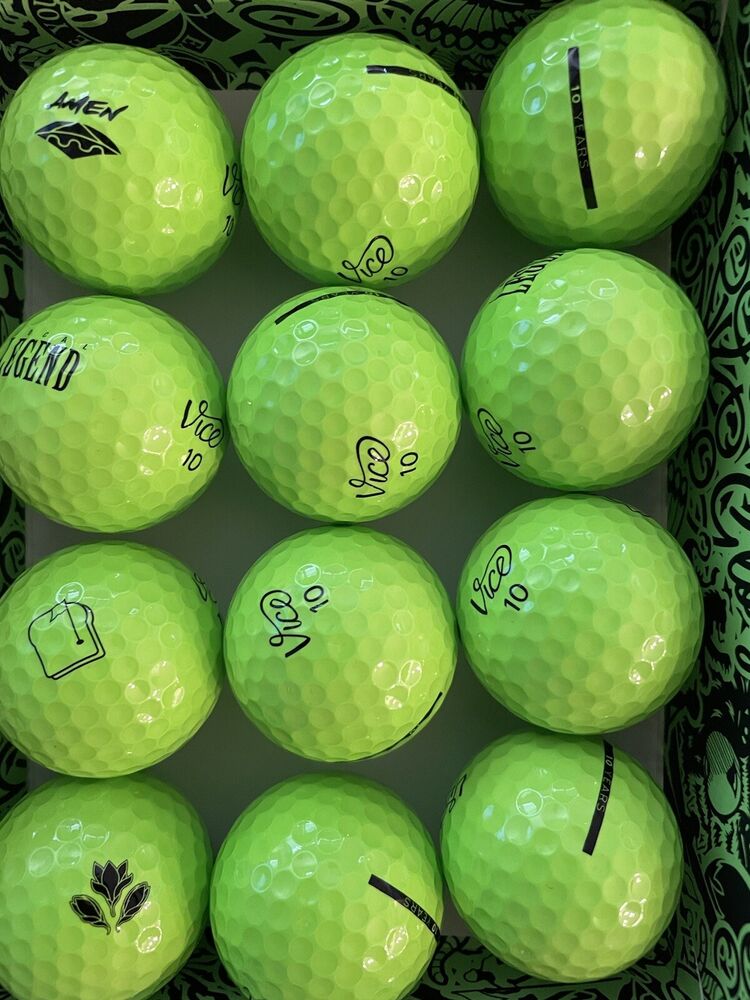 VICE Pro Lime LOCAL LEGEND Golf Balls 12 NEW Limited Edition NEON
