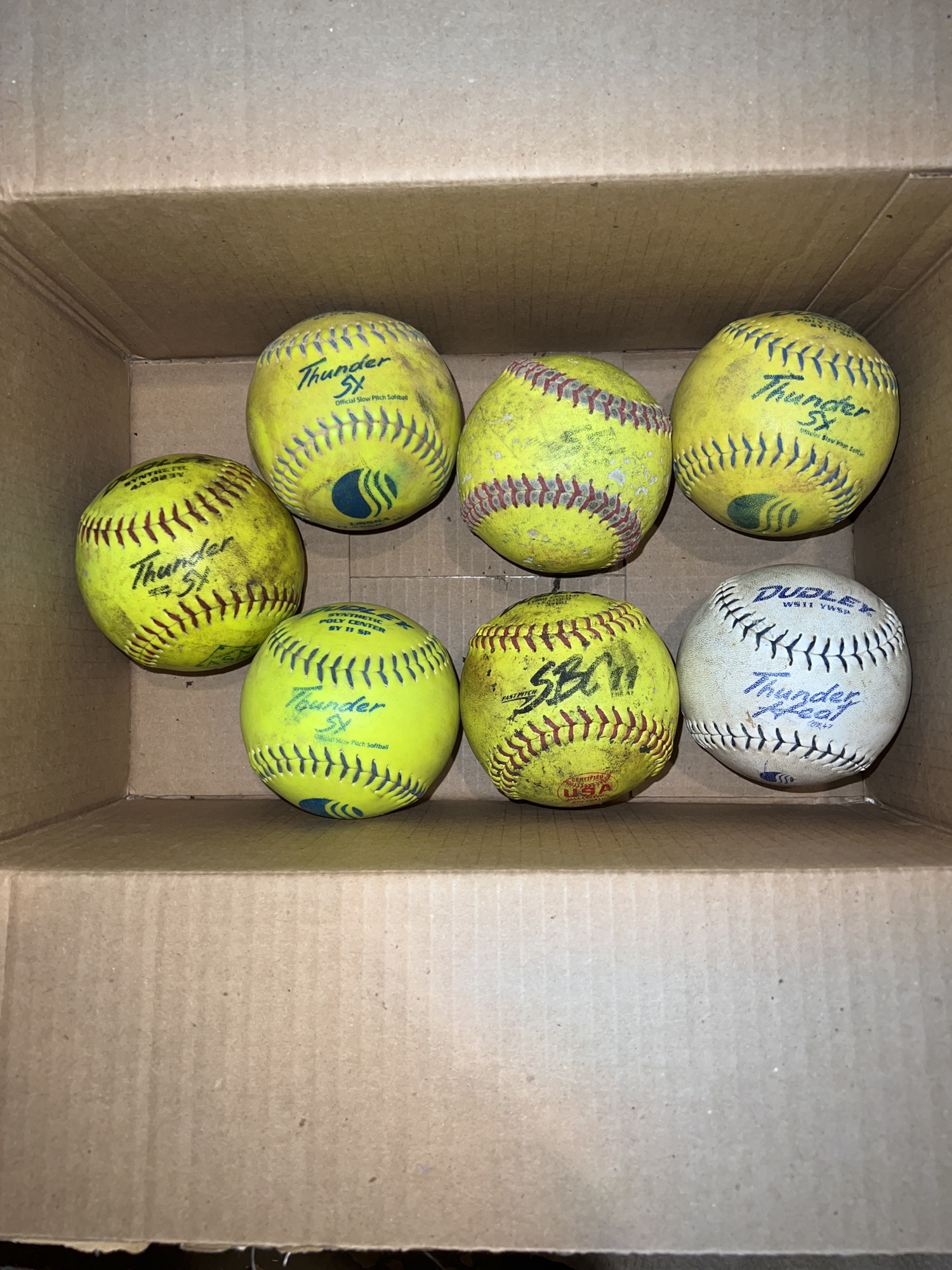 7 Pack of 11” Softballs SidelineSwap
