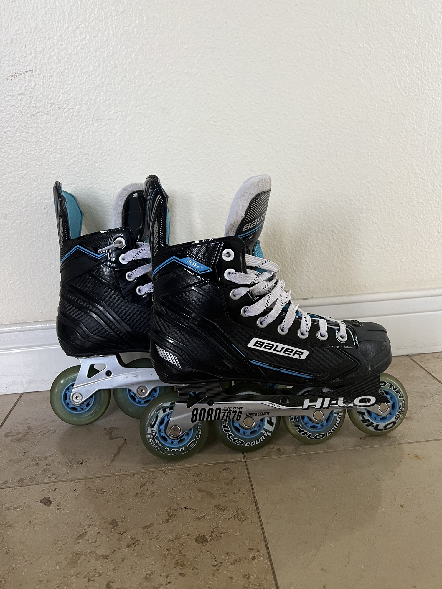 Used Bauer Regular Width Size 7 RSX Inline Skates SidelineSwap