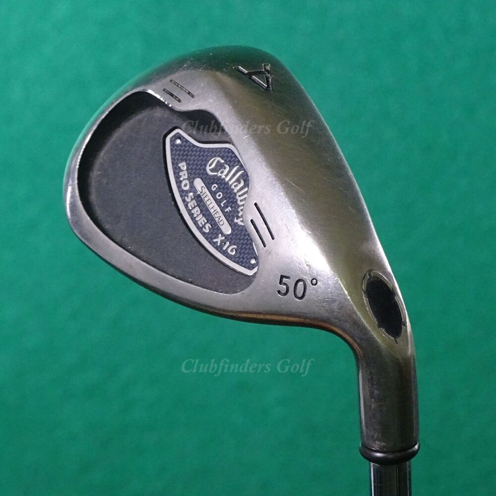 Callaway Steelhead X16 Pro Series AW Approach Wedge CW Rifle Steel Tour Stiff SidelineSwap