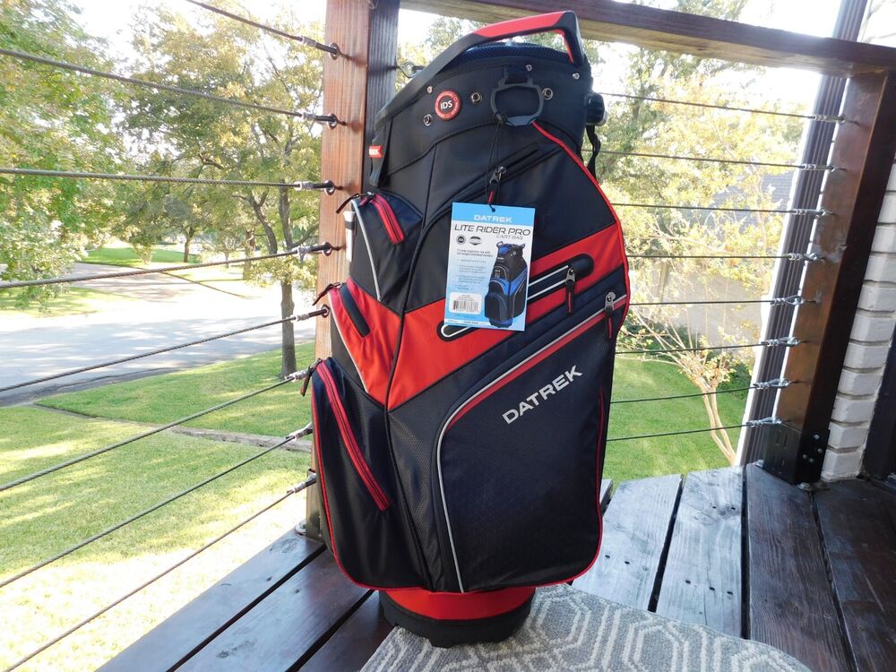 DATREK LITE RIDER PRO Cart Bag Black/Red/Silver SidelineSwap