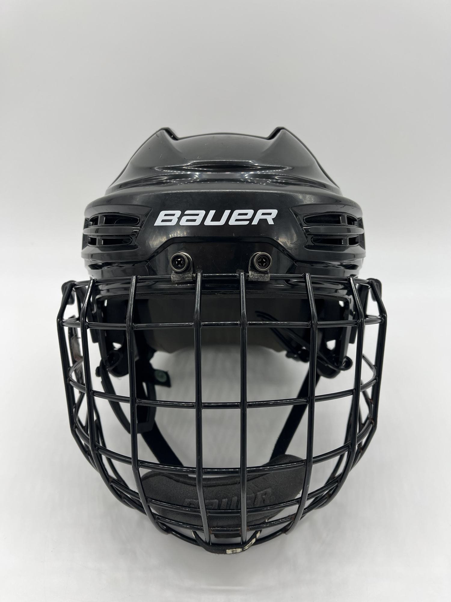 LARGE Black Bauer IMS5.0 Ice Hockey Helmet with Cage FM2000 M NO CHIN