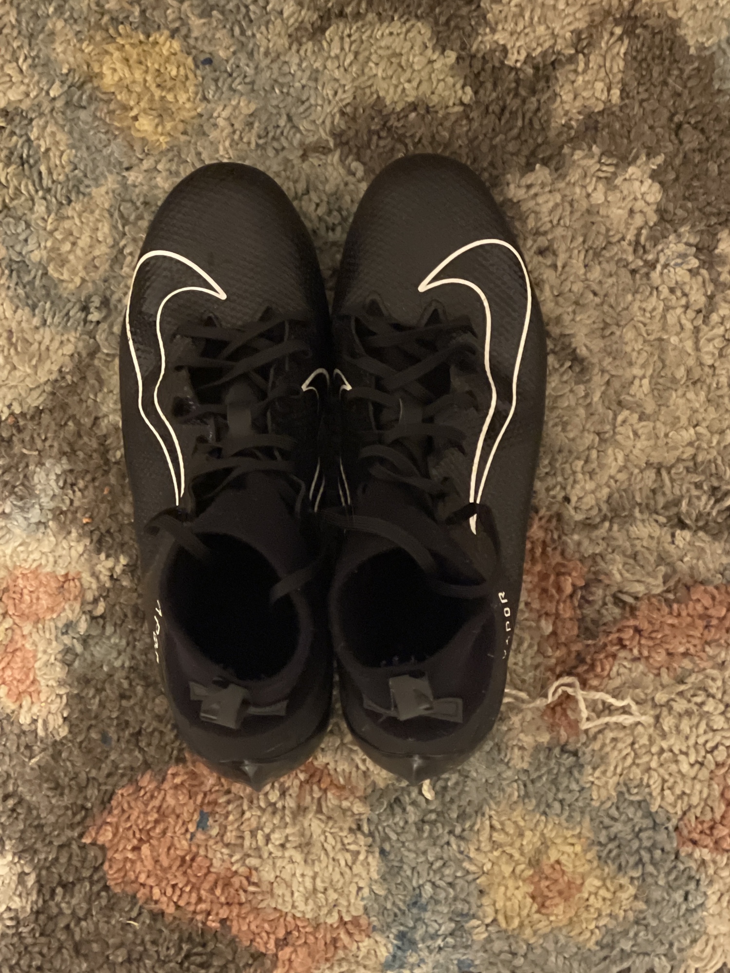 black nike vapor cleats