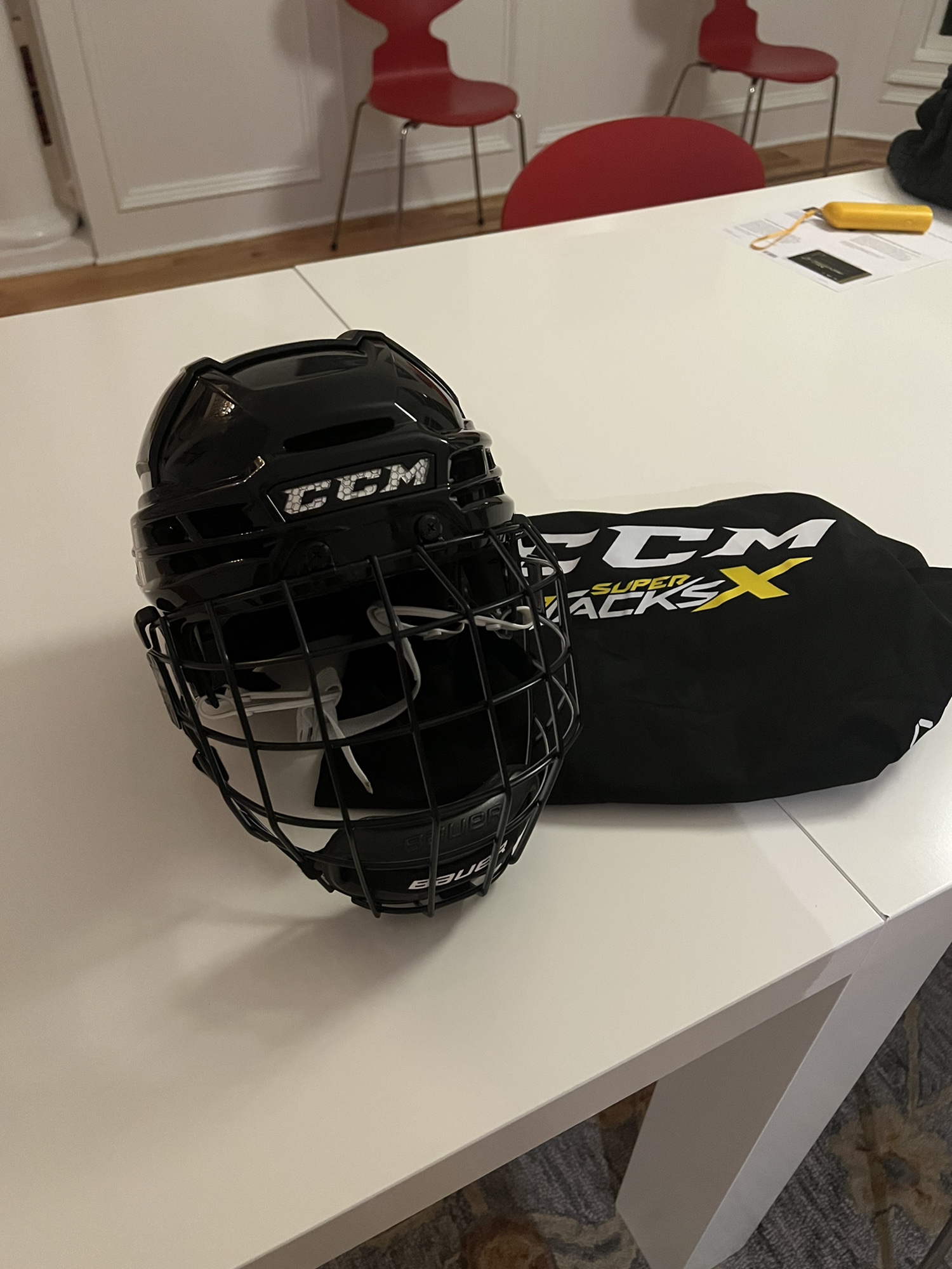 New Medium CCM Super Tacks X Helmet SidelineSwap