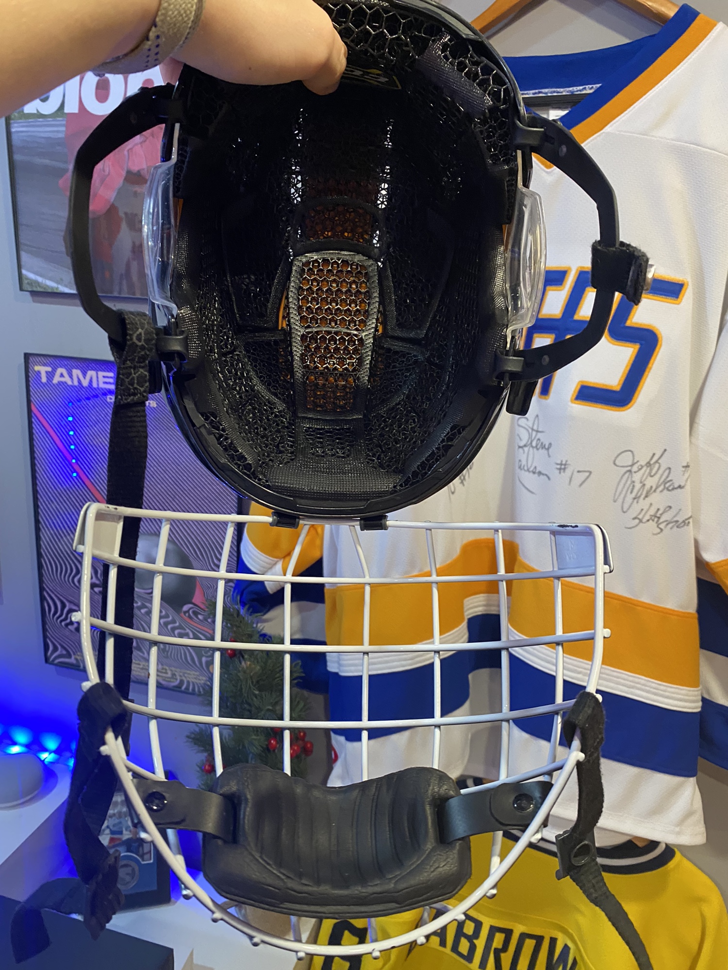 Barely Used Medium CCM Super Tacks X Helmet with cage SidelineSwap