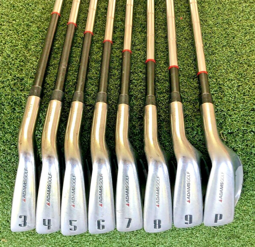Adams Golf Tight Lies Iron Set 3PW Graphite Tip STIFF Steel / Men's RH