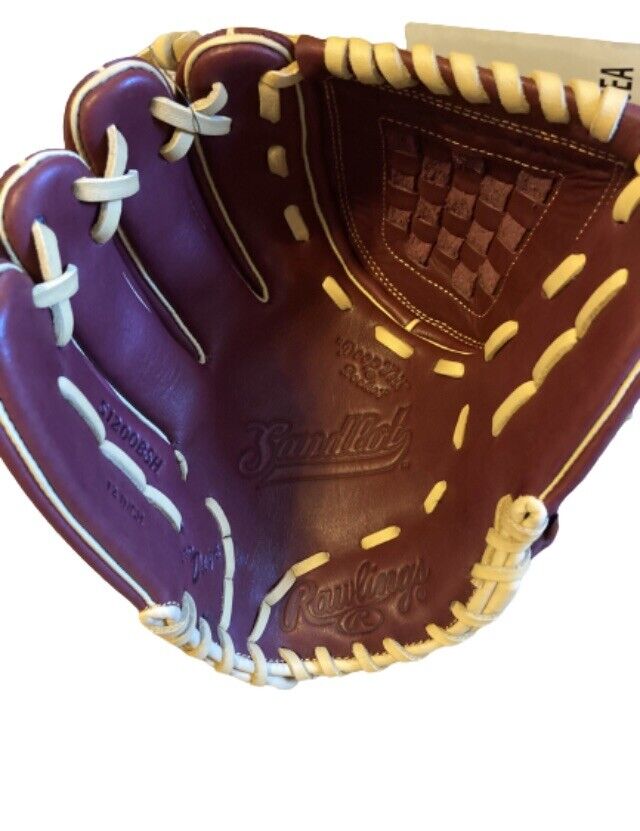 NWT Rawlings Sandlot Series 12" Infield/Pitcher Glove Burgundy Left