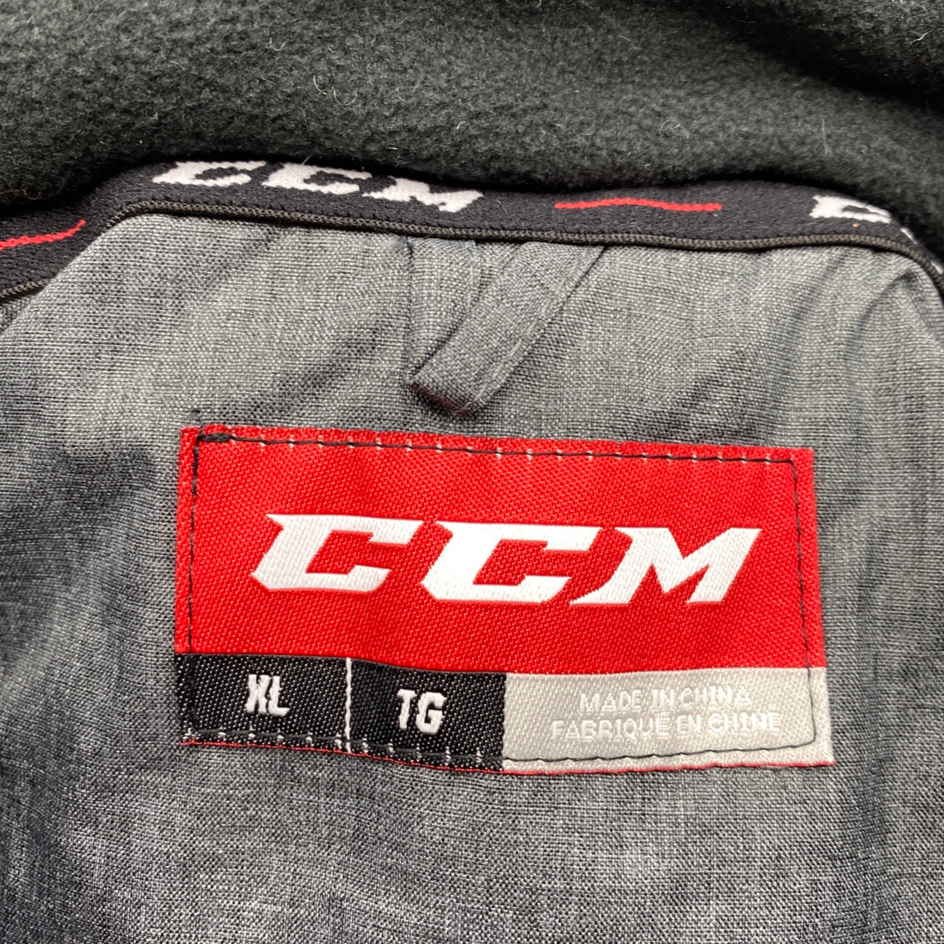 NEW CCM Team Winter Jacket, Dark Gray Heather, Sr. XL SidelineSwap