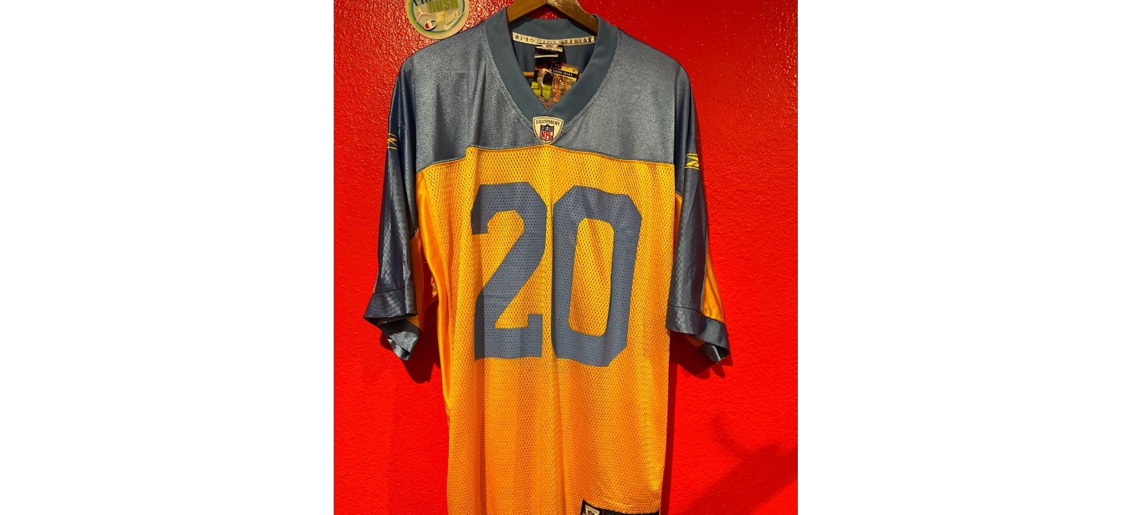 Eagles Jersey Yellow And Blue Rare Throw Back Dawkins 20 SidelineSwap