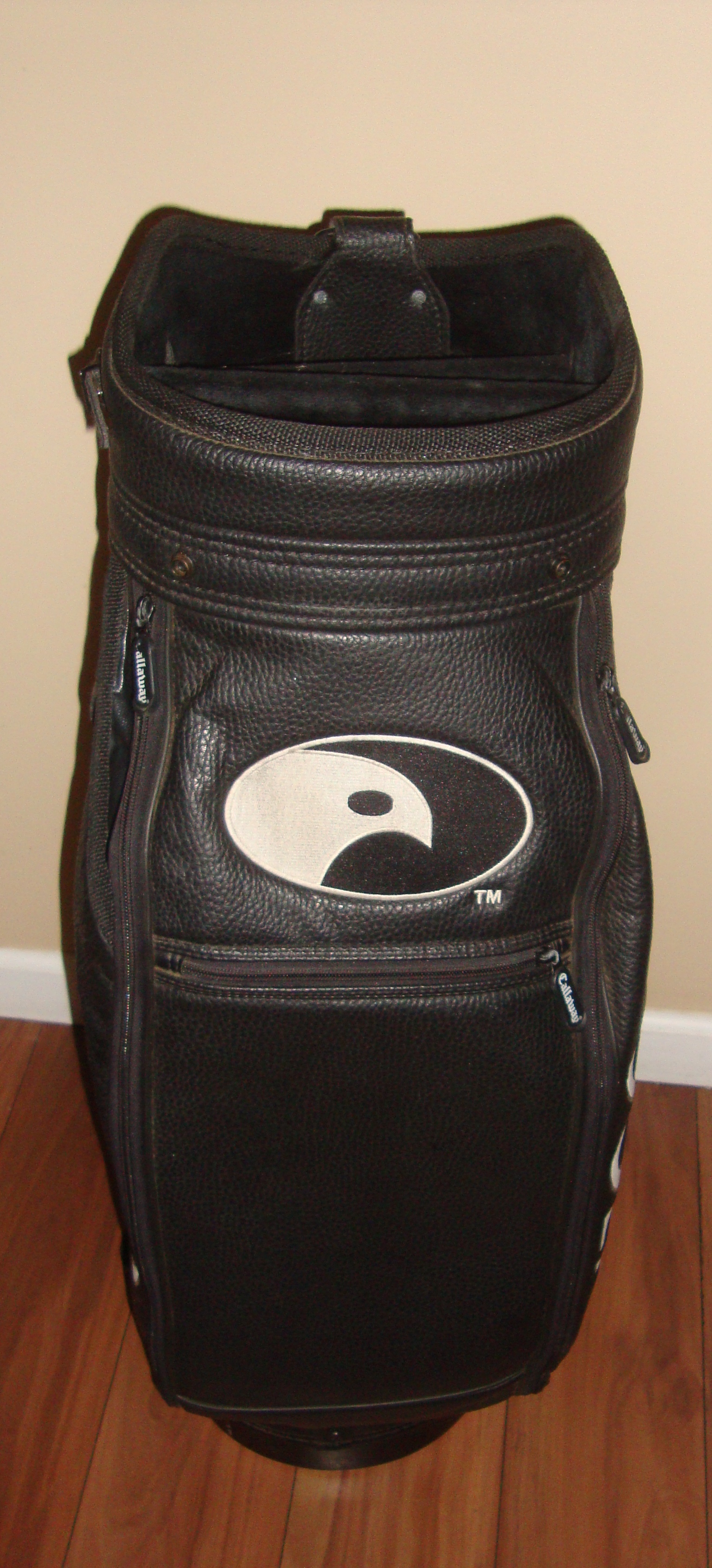 Callaway Golf Hawkeye Black 6 Way Cart Staff Bag W/ Cover SidelineSwap